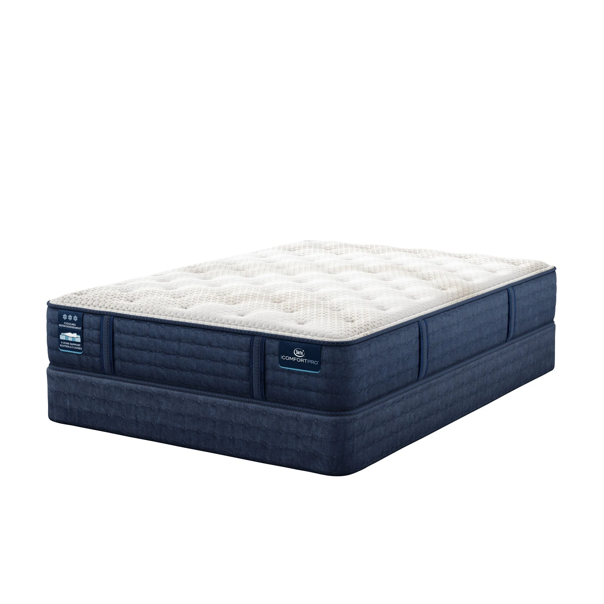 Serta iComfort PRO Scotland Plush Queen Mattress and Boxspring Set