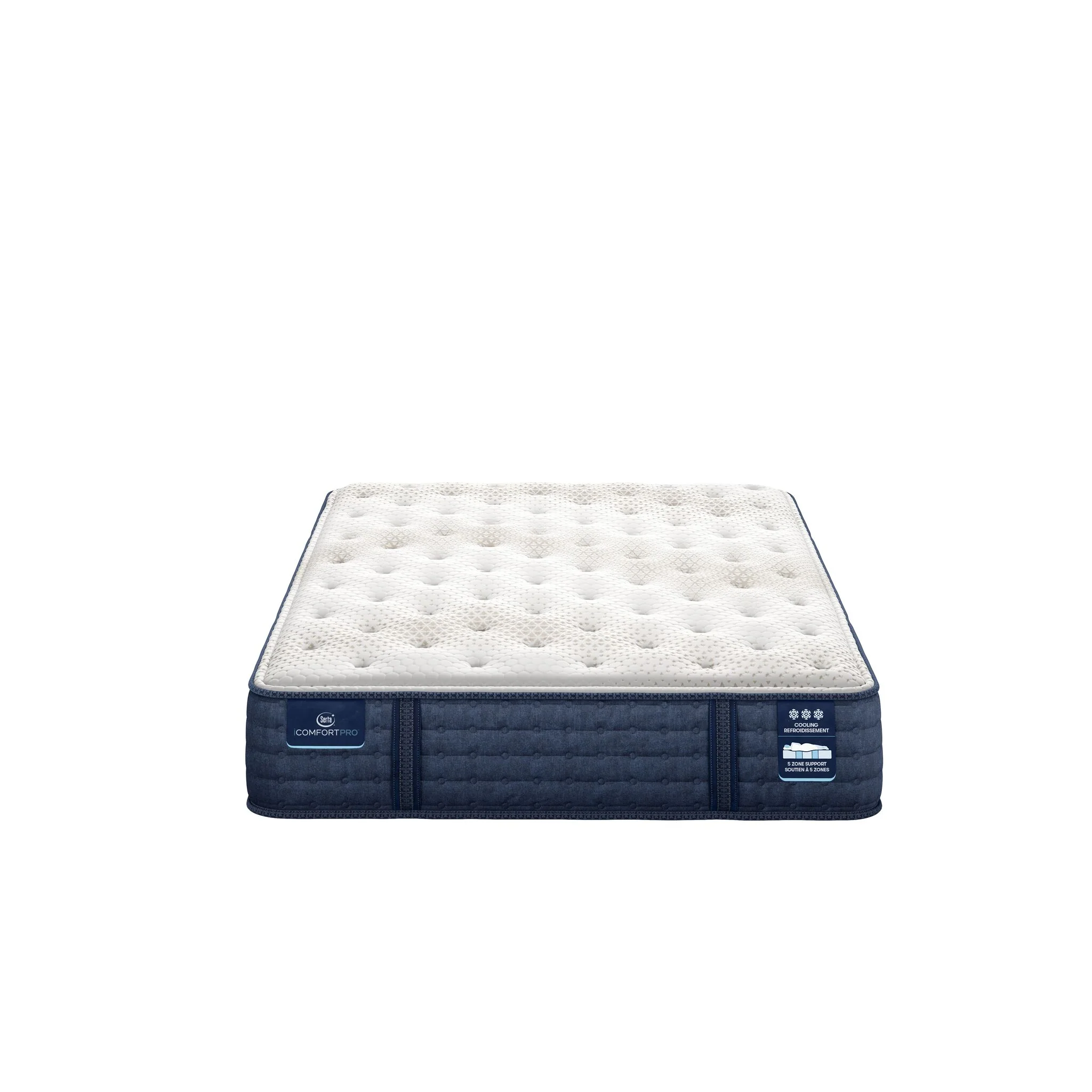 Serta iComfort PRO Scotland Plush Queen Mattress and Split Boxspring Set - Image 2
