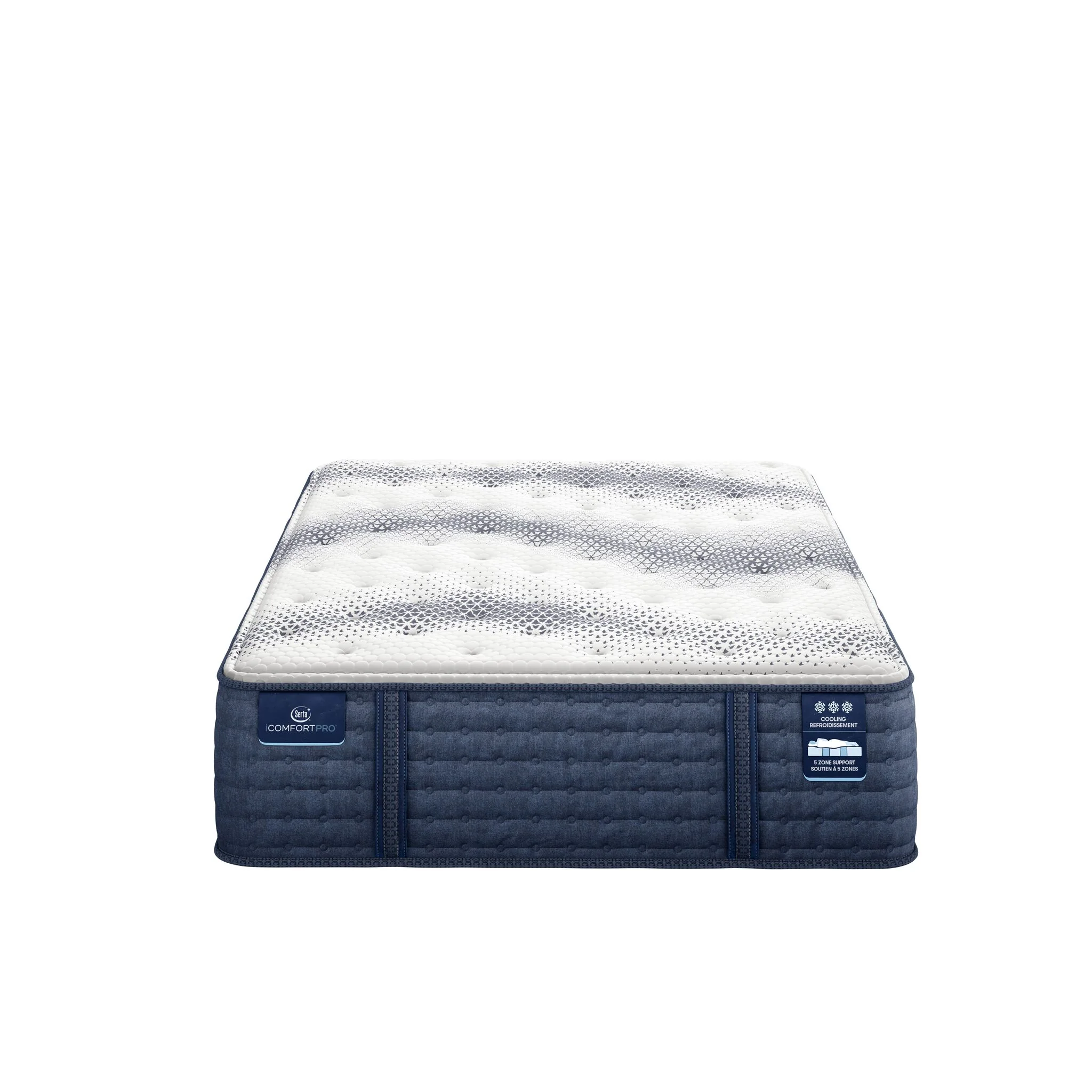 Serta iComfort PRO Tropea Tight Top Plush King Mattress and Split Boxspring Set - Image 2