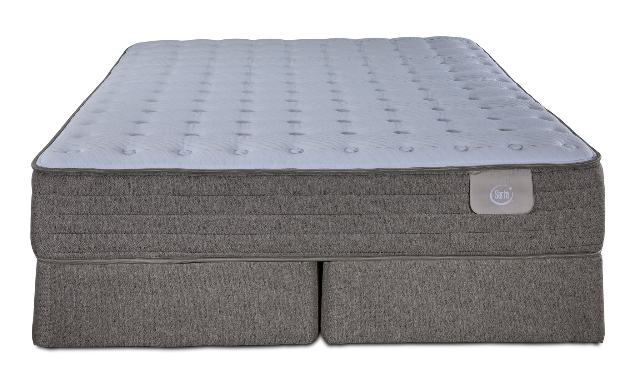 Serta Panama Firm King Mattress and Split Boxspring Set - Image 2