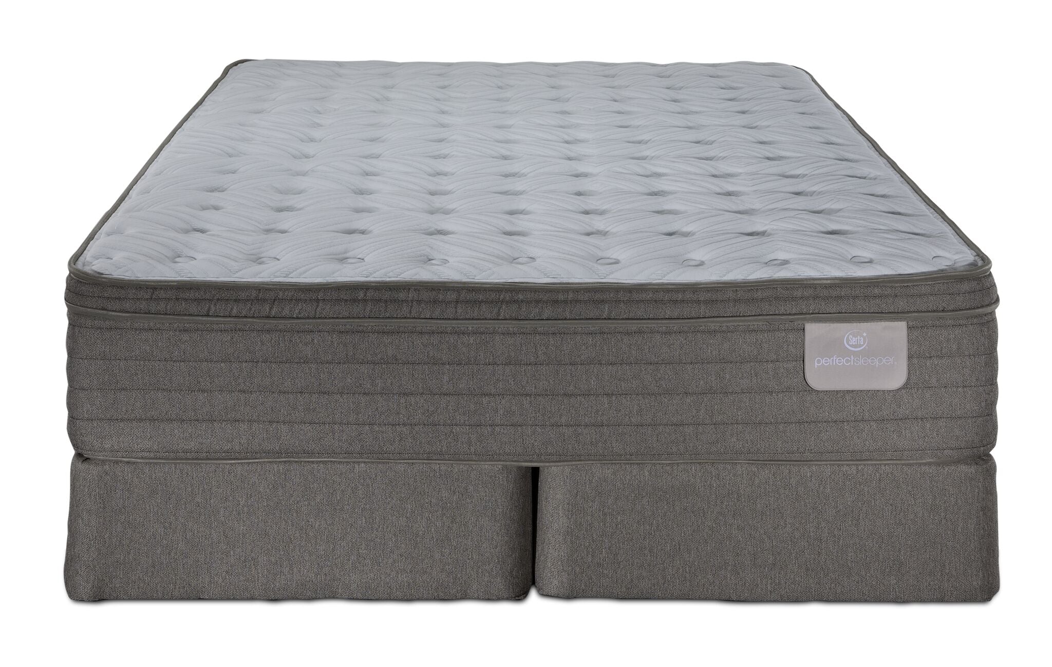 Serta® Perfect Sleeper Pacific Medium Eurotop King Mattress and Split Boxspring Set - Image 2