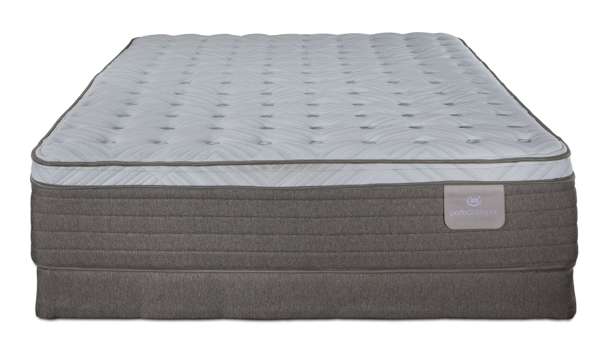 Serta® Perfect Sleeper Provence Firm Eurotop Full Mattress and Low Profile Boxspring Set - Image 2