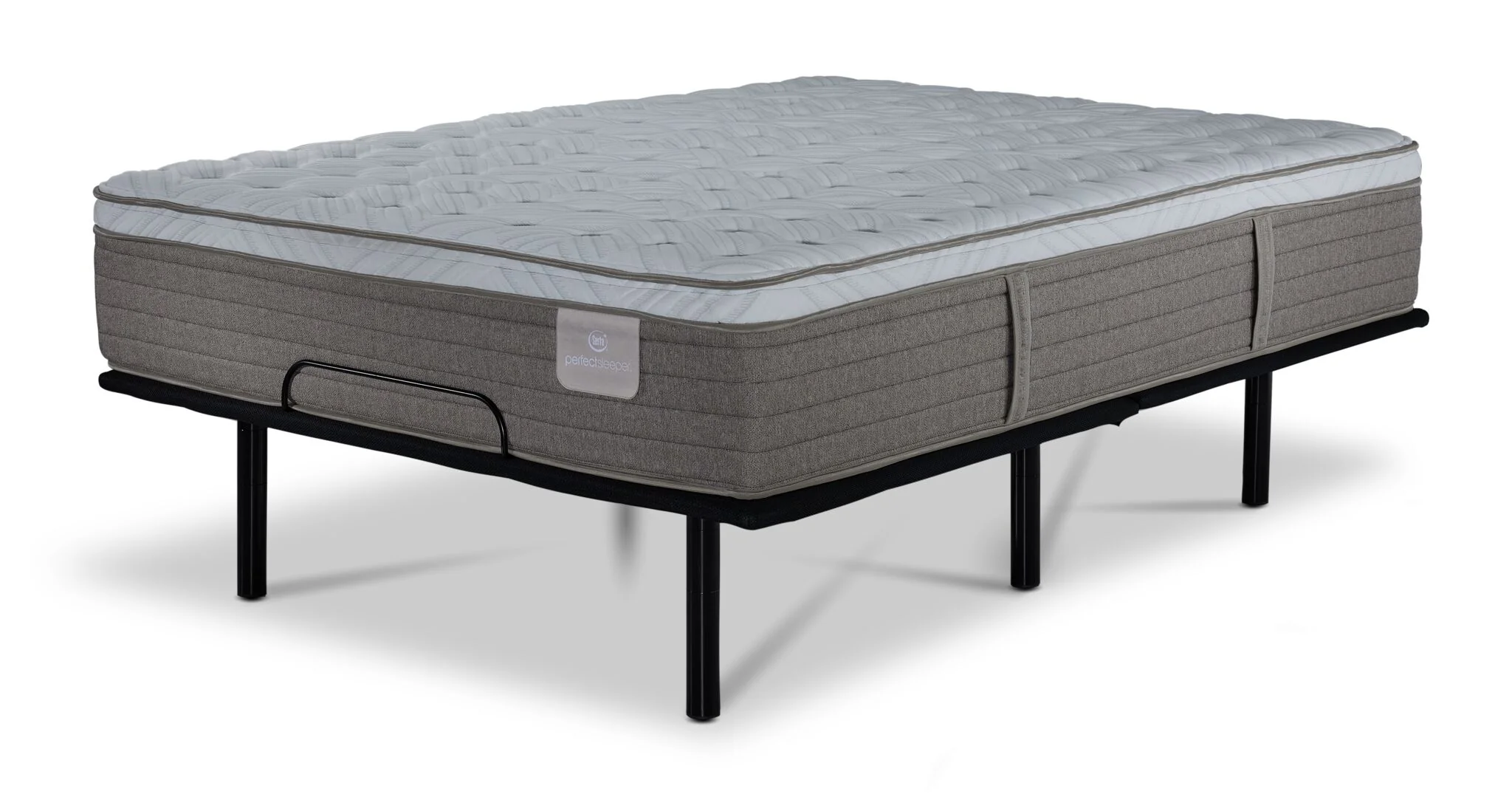 Serta® Perfect Sleeper Provence Firm Eurotop King Mattress and L2 Pro Motion Adjustable Base - Image 2