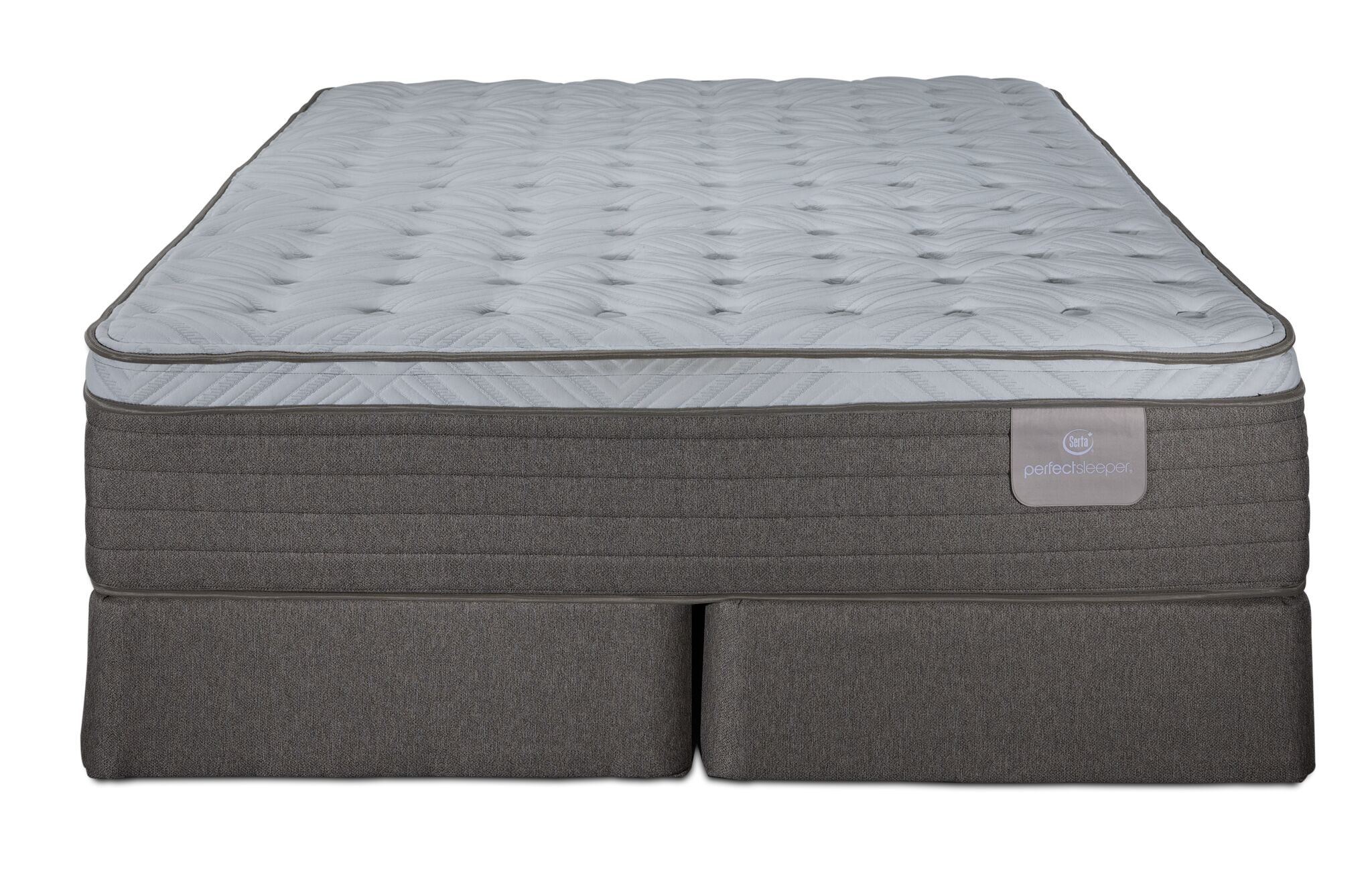 Serta® Perfect Sleeper Provence Firm Eurotop Queen Mattress and Split Boxspring Set - Image 2