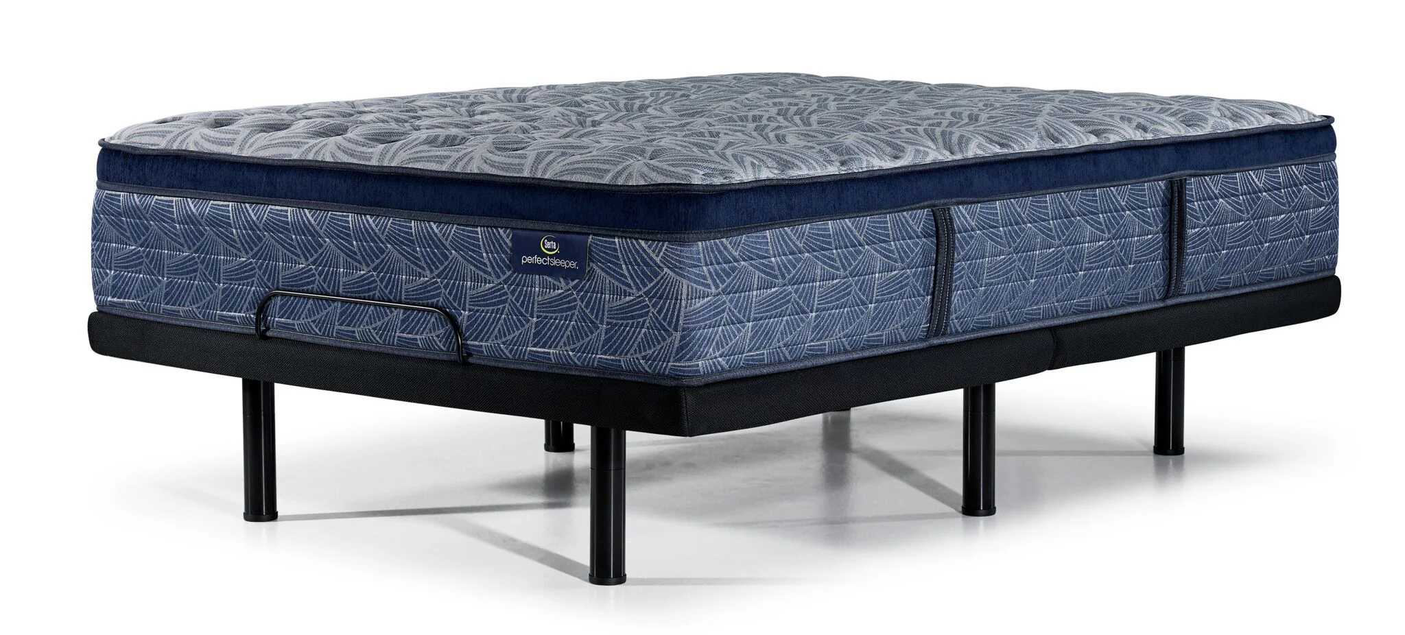 Serta® Perfect Sleeper Triumph Firm Euro Top Full Mattress and L2 Pro Motion Adjustable Base - Image 2