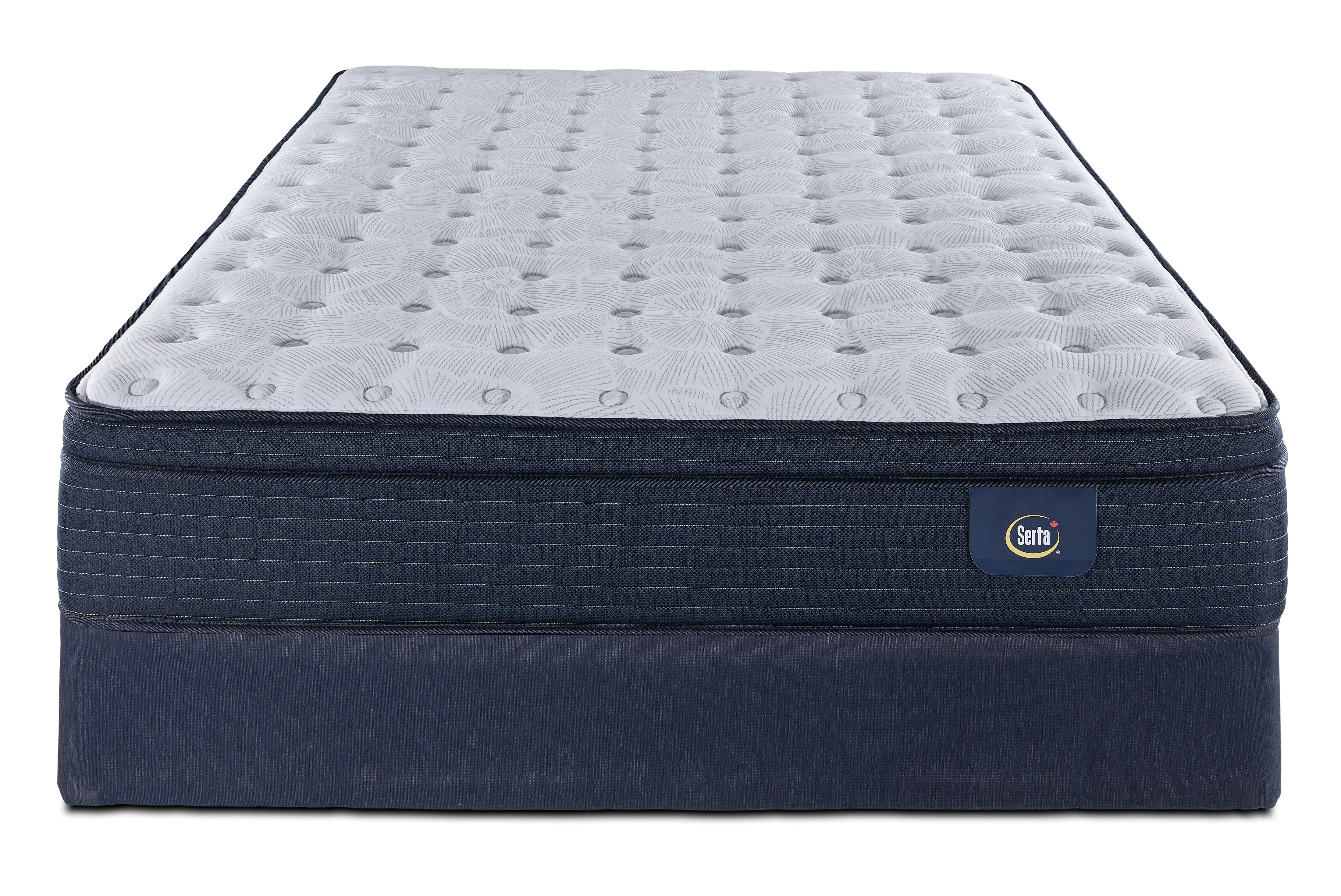 Serta Prosper Firm Euro Top Full Mattress and Boxspring Set - Image 2