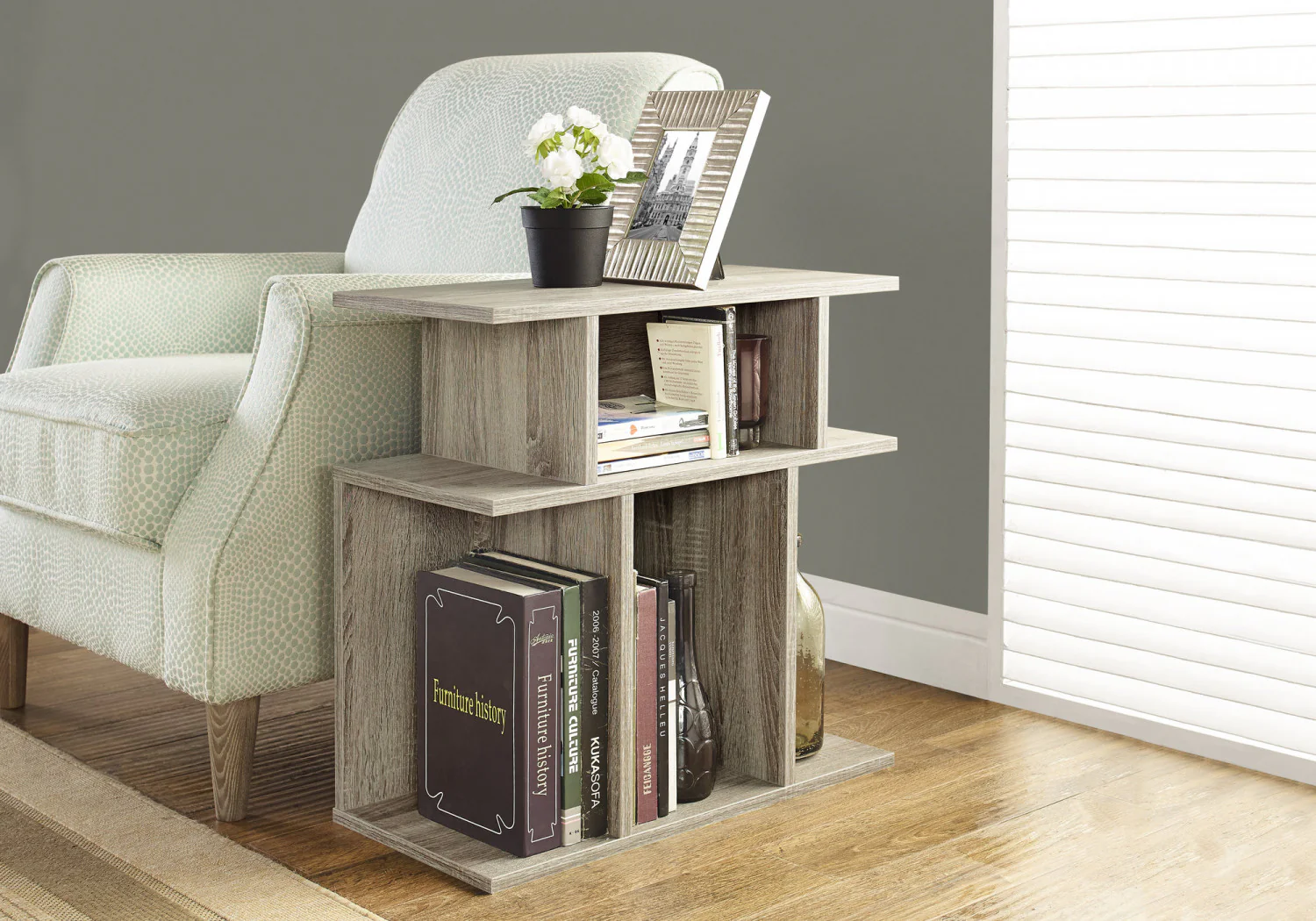 Seville Side Table - Taupe - Image 2