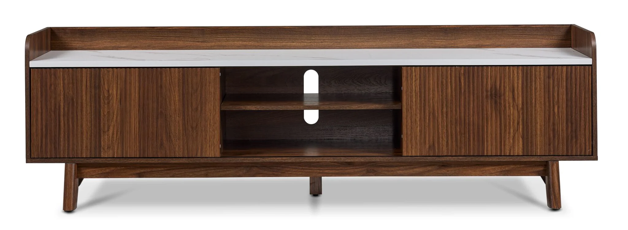 Sevyn 70" TV Stand - Walnut Brown - Image 5
