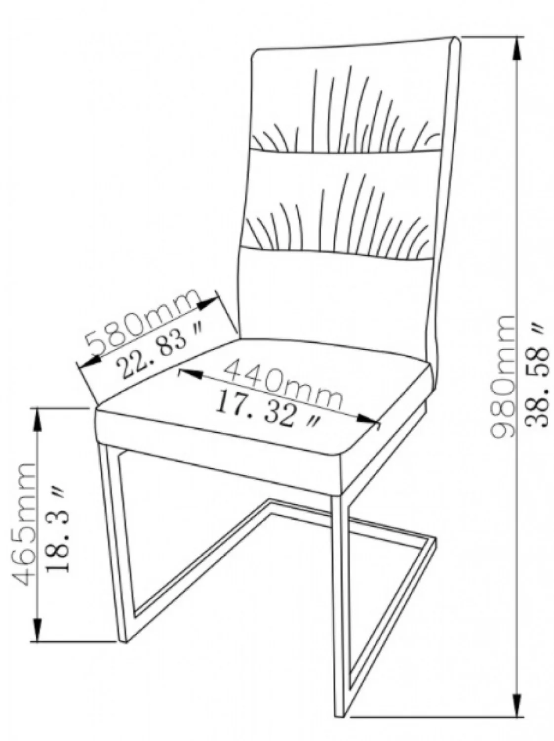 Shiloh Dining Chair - Black - Set of Two - Image 5