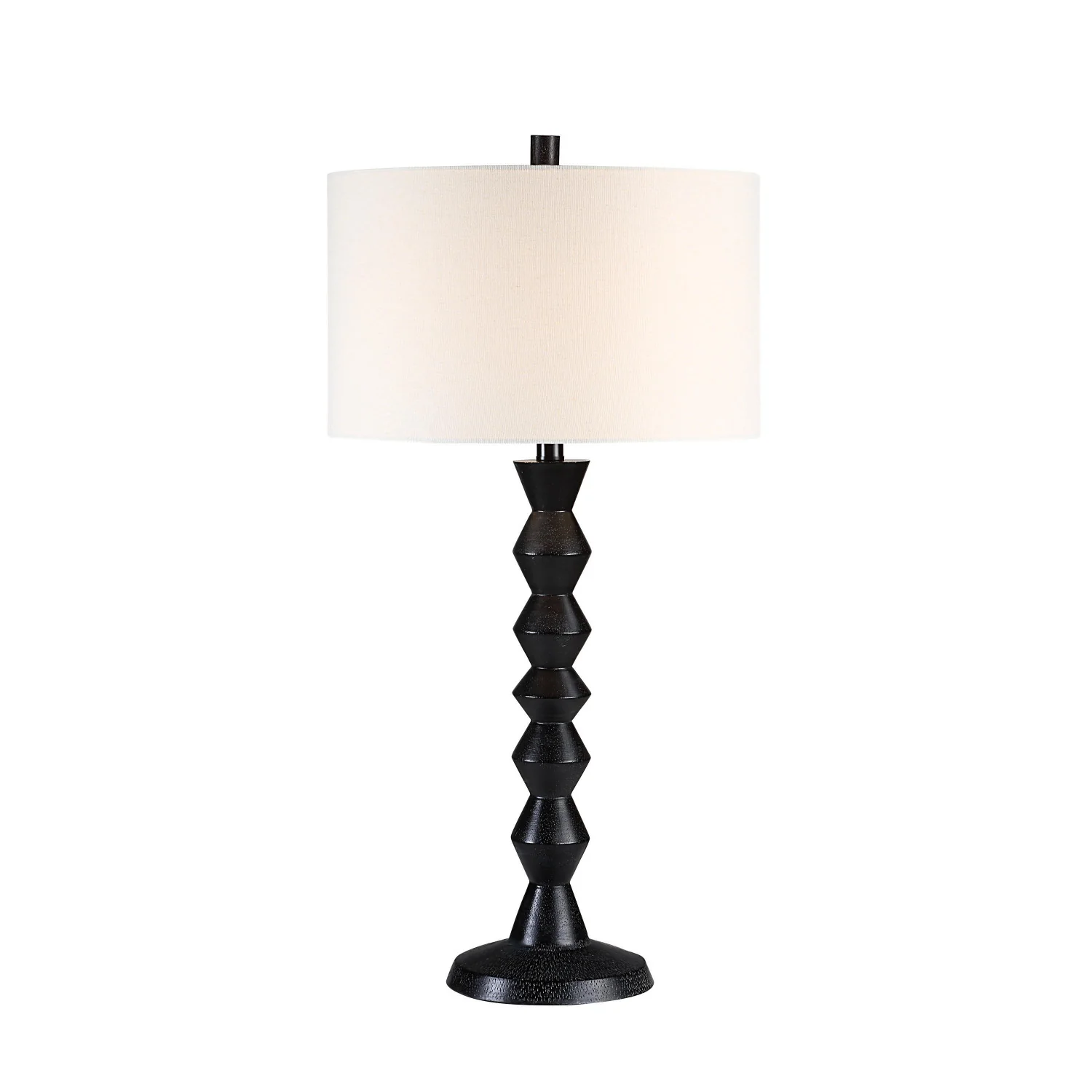 Sia Table Lamp - Matte Black Wash/Cream - Image 3