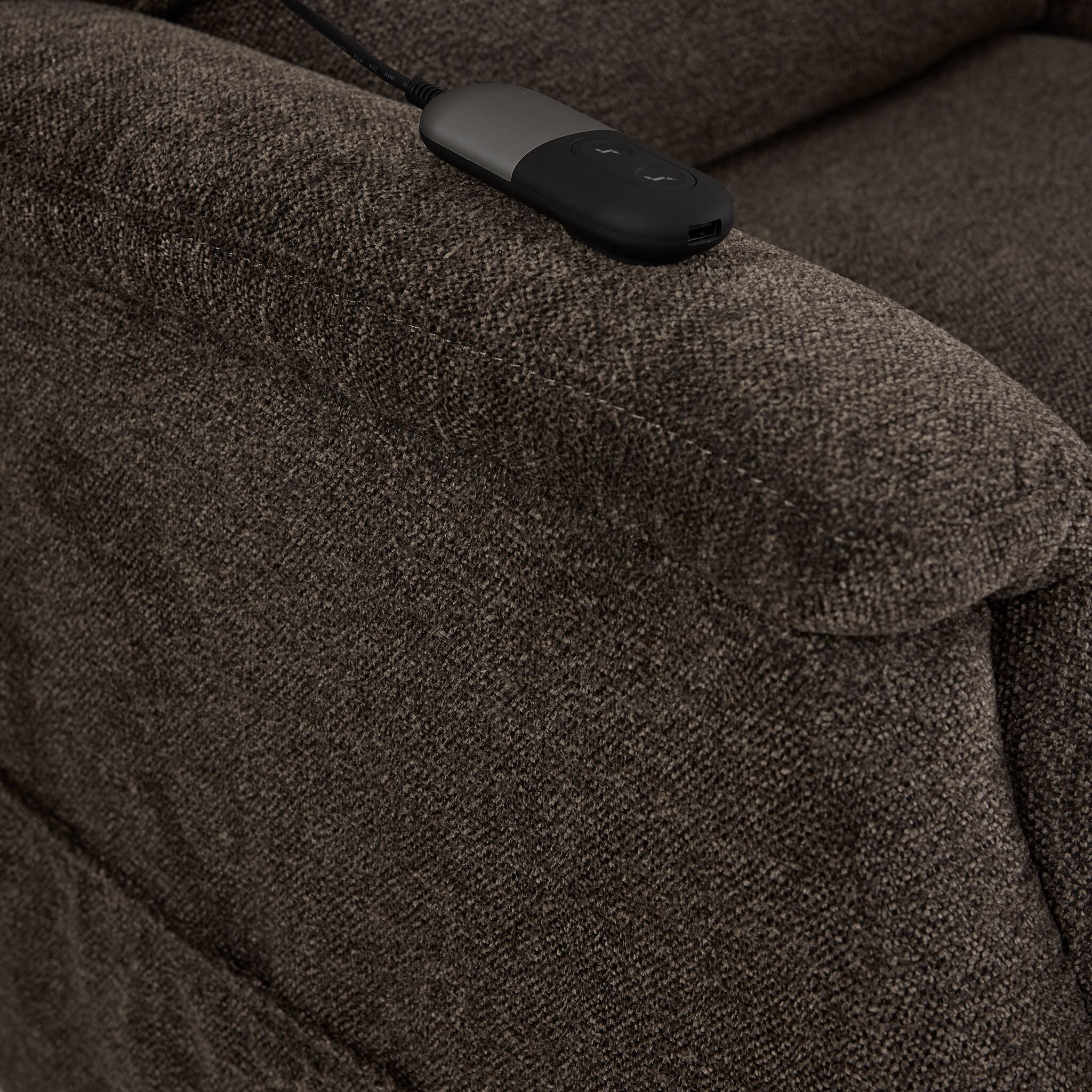 Sicily Power Lift Recliner - Dark Brown - Image 7