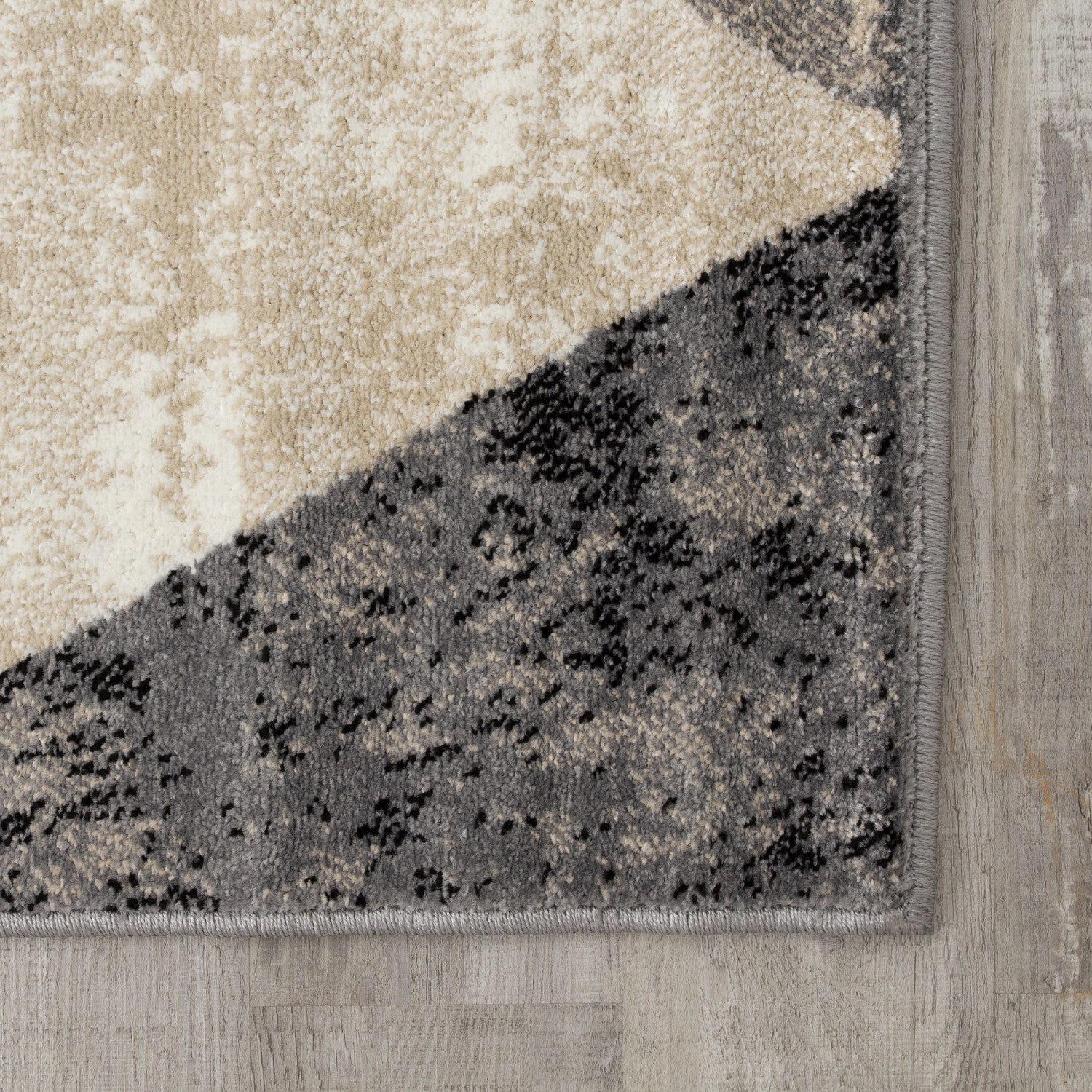 Siecle Triangle Shapes Area Rug - 8' X 11' - Cream/Beige - Image 5