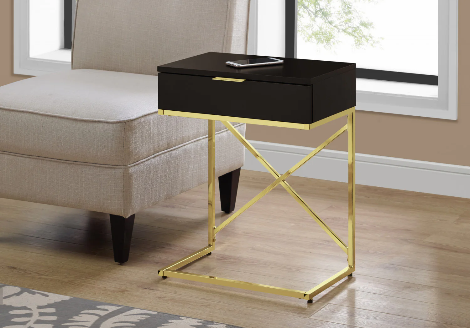 Sienna Side Table - Brown - Image 2