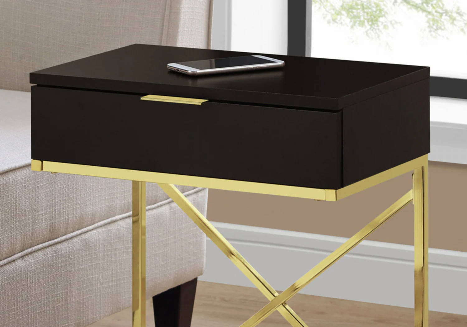 Sienna Side Table - Brown - Image 5