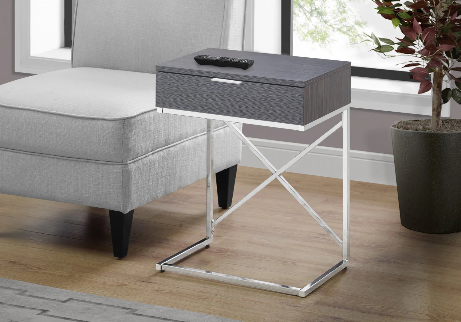 Sienna Side Table - Grey - Image 2