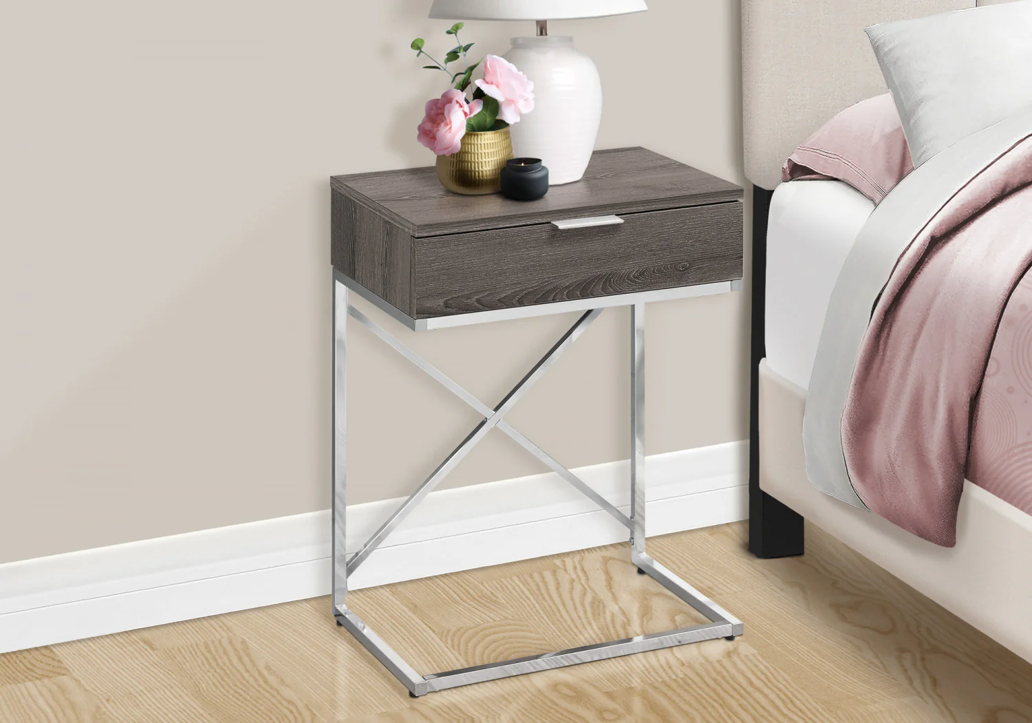 Sienna Side Table - Taupe - Image 6