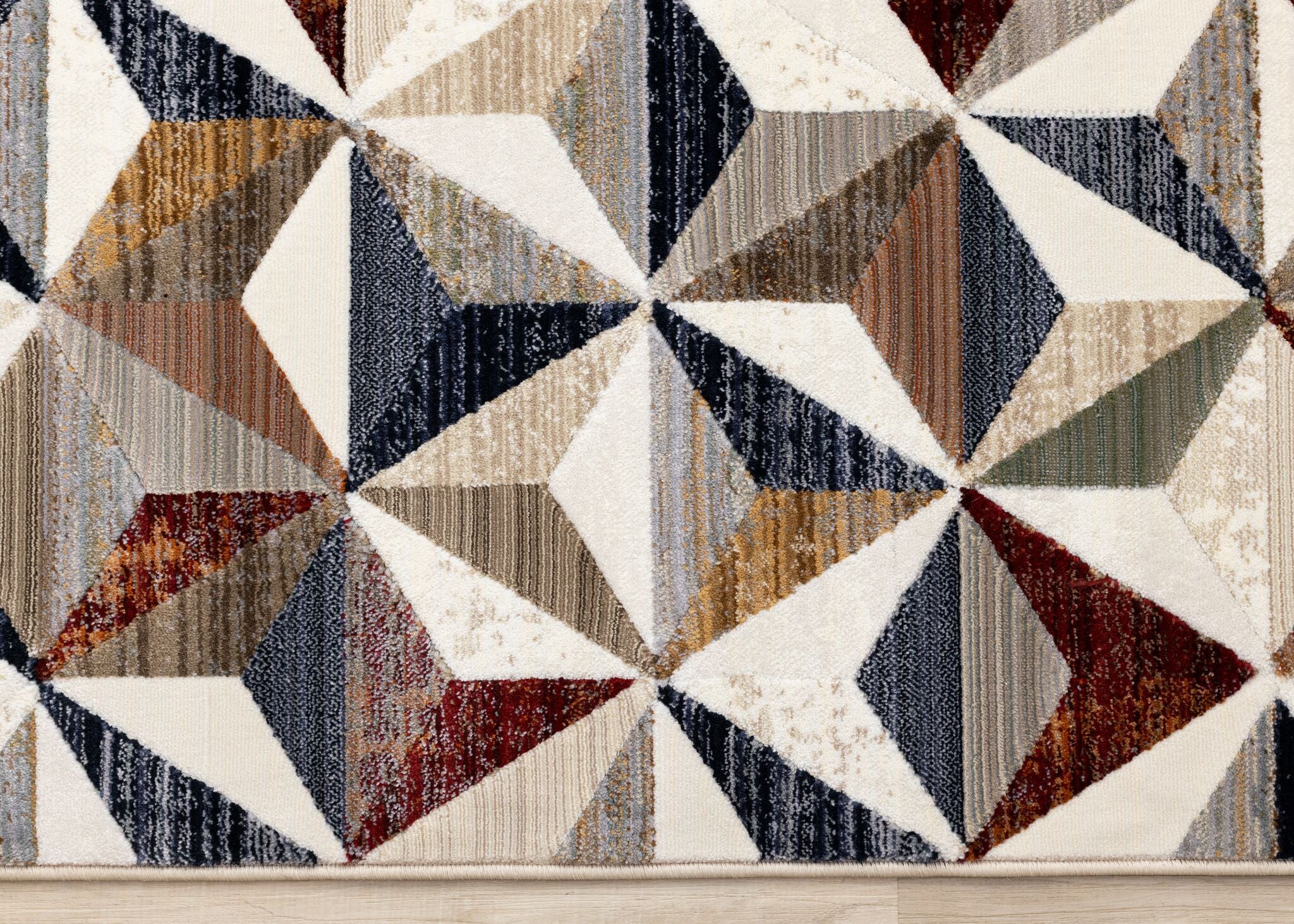 Sierra Prism 5'3" x 7'10" Geometric Star Area Rug - Cream - Image 4