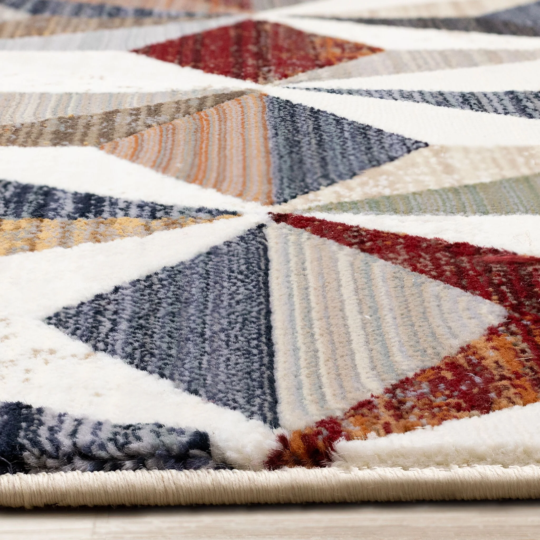 Sierra Prism 5'3" x 7'10" Geometric Star Area Rug - Cream - Image 8