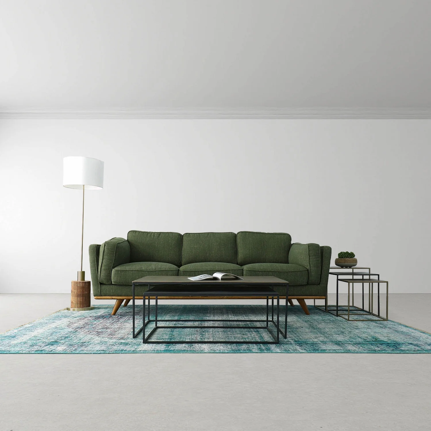 Silvane Contemporary Standing Lamp - Multi-Colour - Image 4