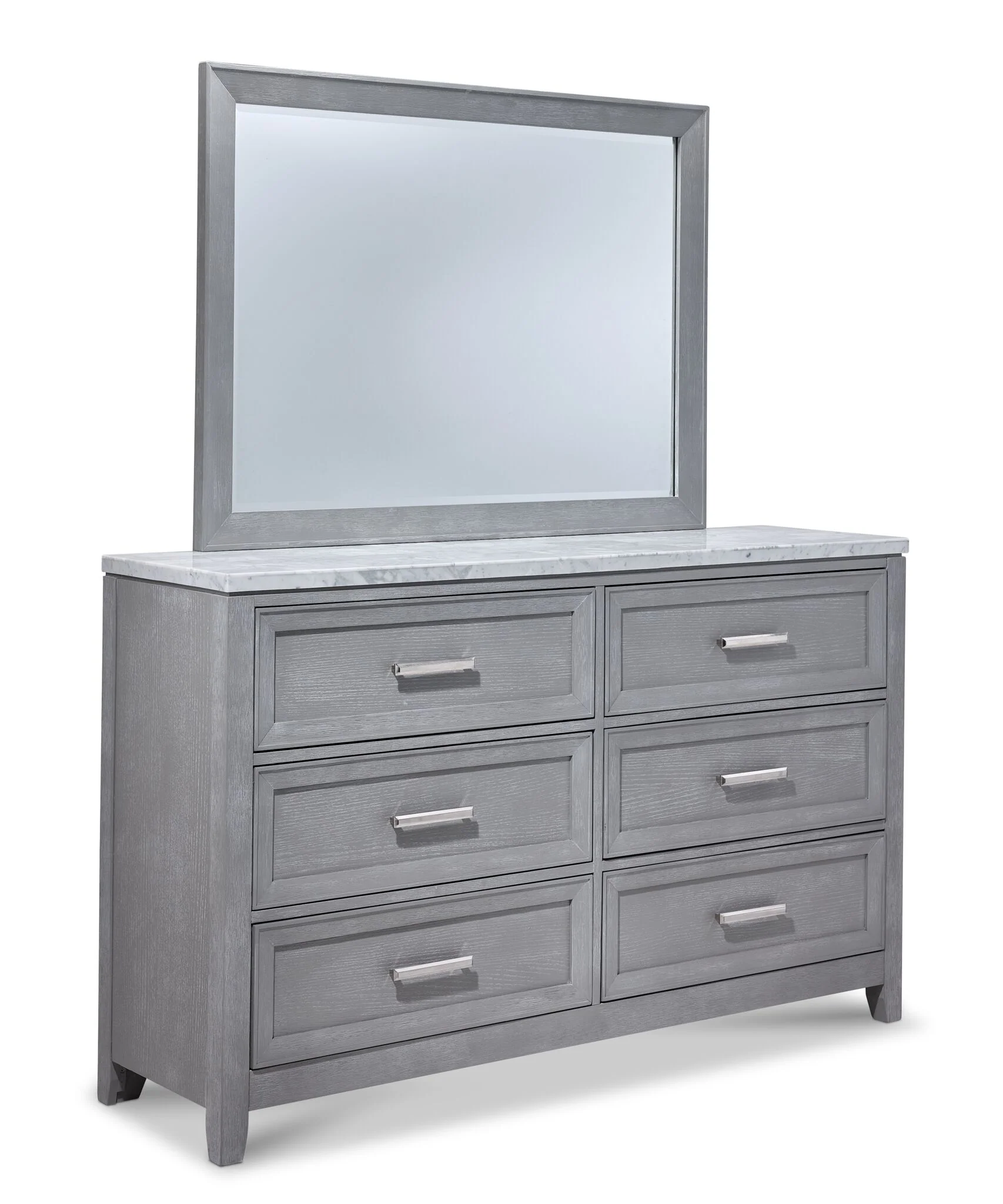 Silverstone 6 - Piece King Storage Bedroom Package - Mist Grey - Image 4