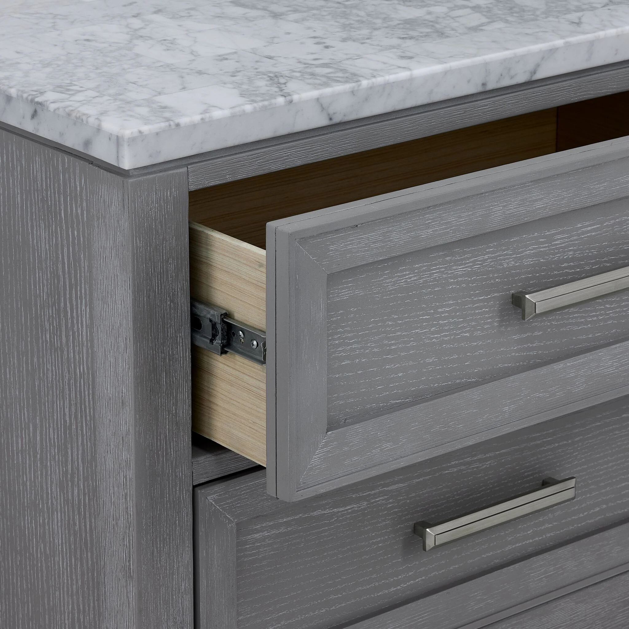 Silverstone Night Table - Mist Grey - Image 3