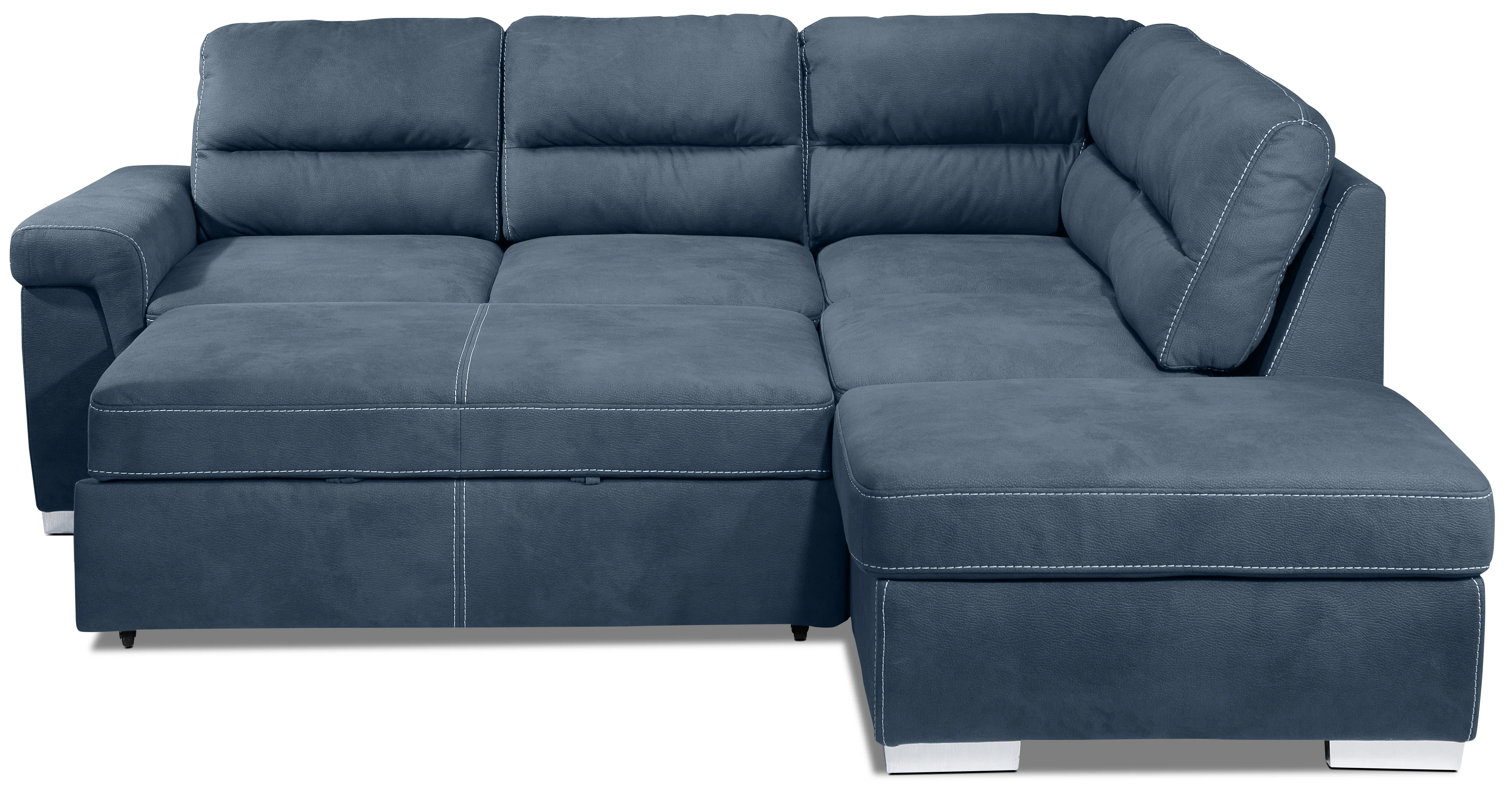 Simone 3-Piece Sectional with Left-Facing Pop-Up Bed - Blue - Image 14