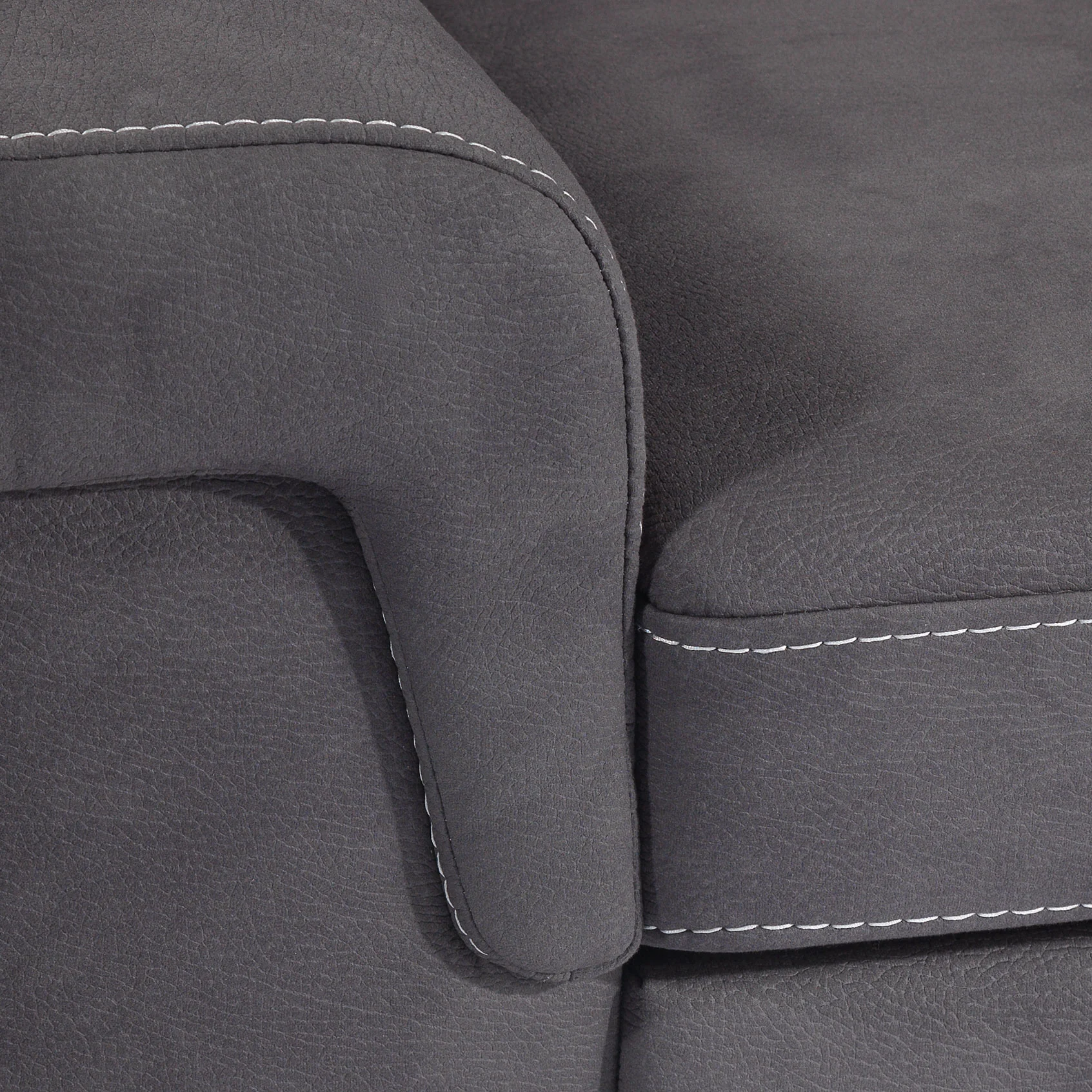 Simone 3-Piece Sectional with Left-Facing Pop-Up Bed - Charcoal - Image 11