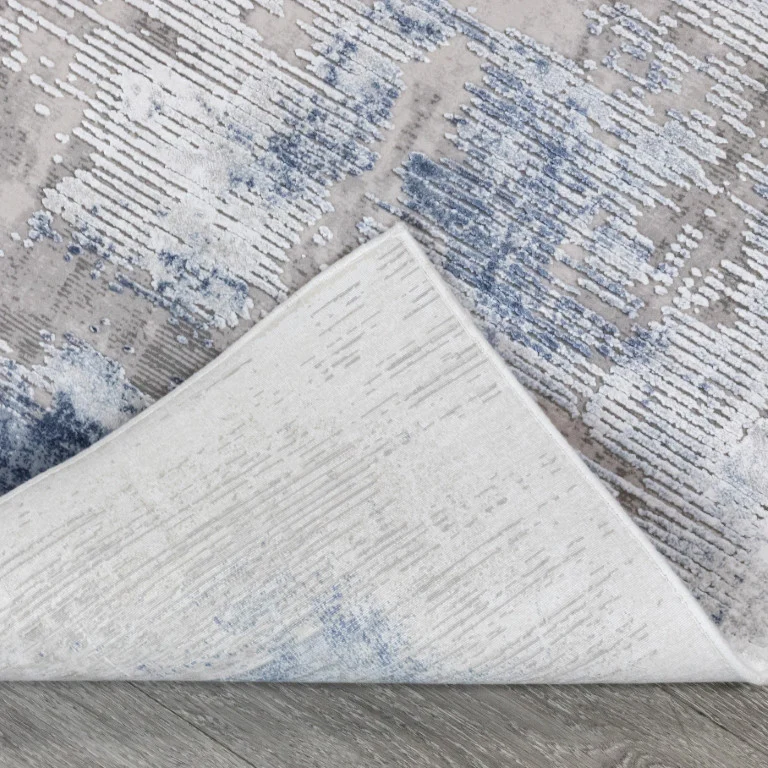 Skadi Casual Rug - 8' x 10' - Blue/White - Image 3