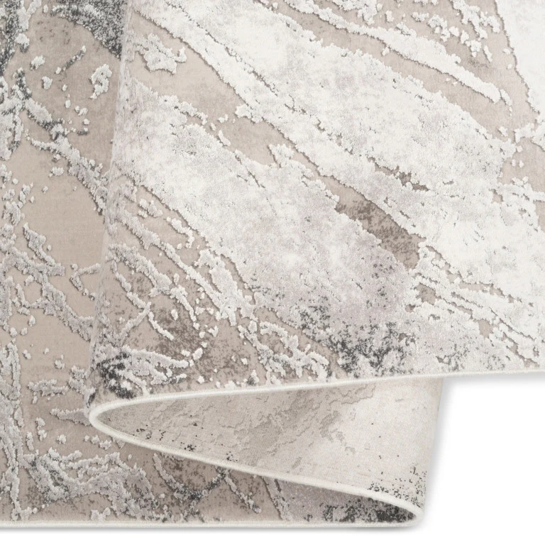 Skadi Marble Rug - 4' x 6' - Grey/Beige - Image 3