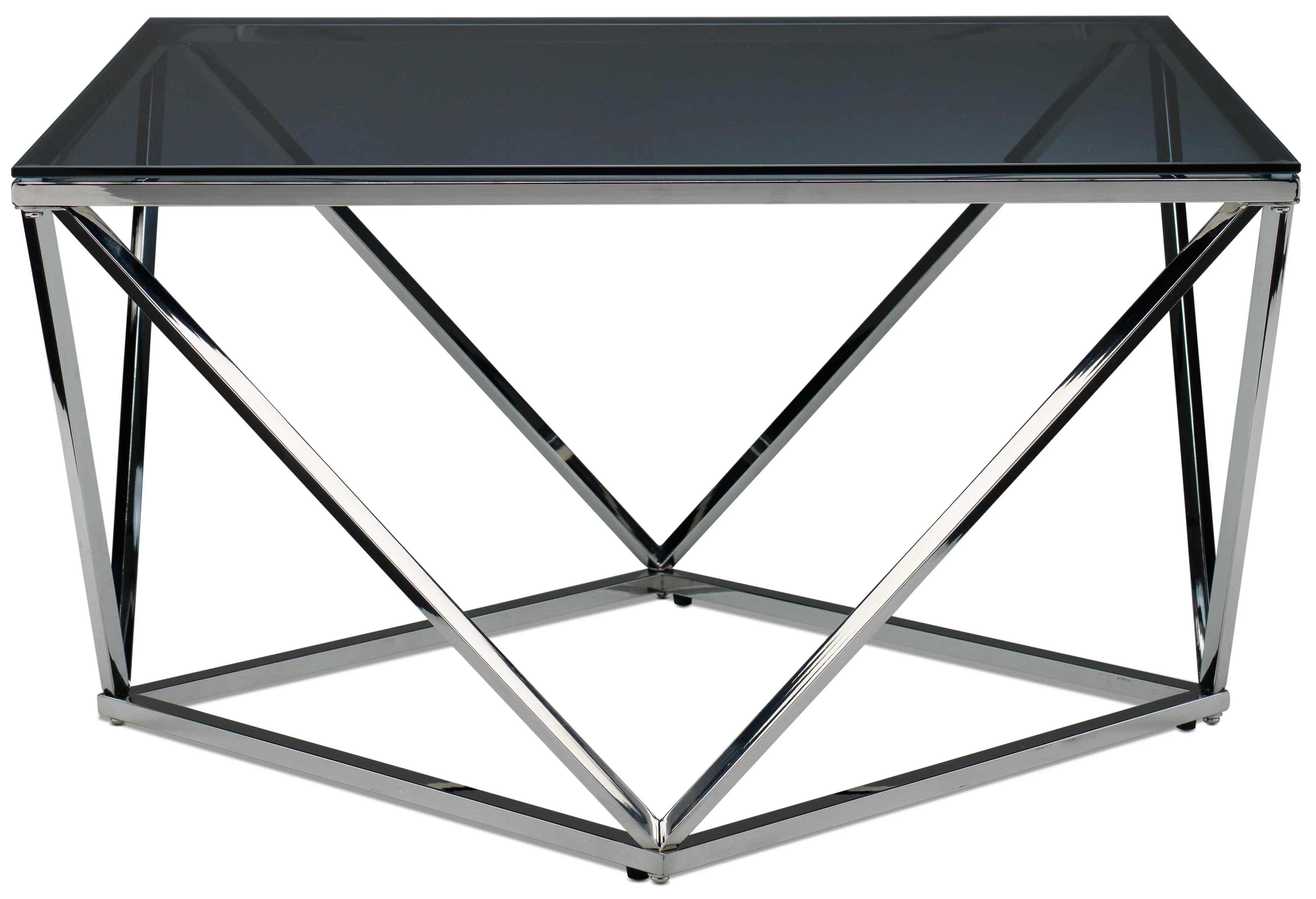 Skylar 31.5" Coffee Table - Silver and Black - Image 3