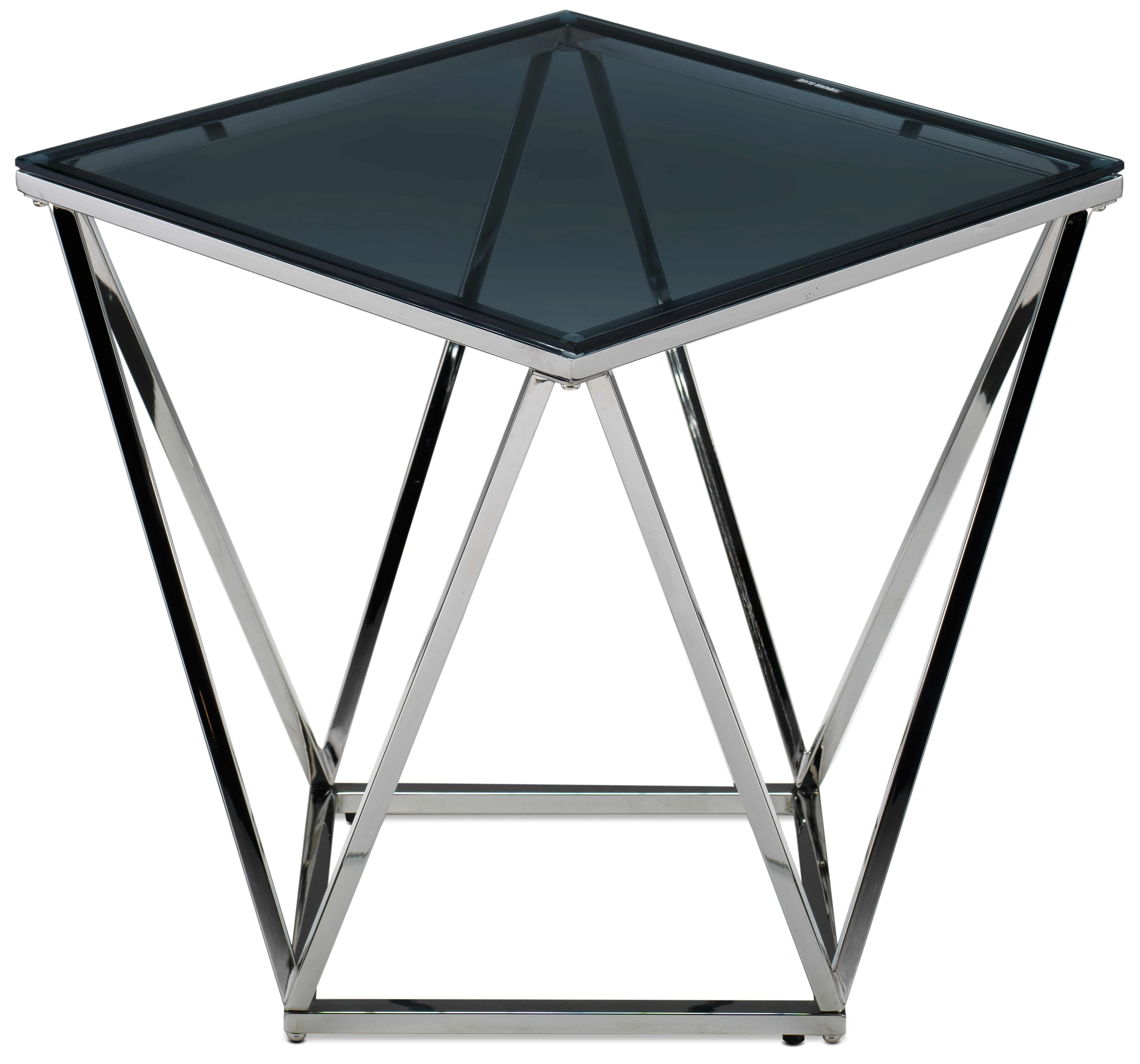 Skylar 19.75" End Table - Silver and Black - Image 2