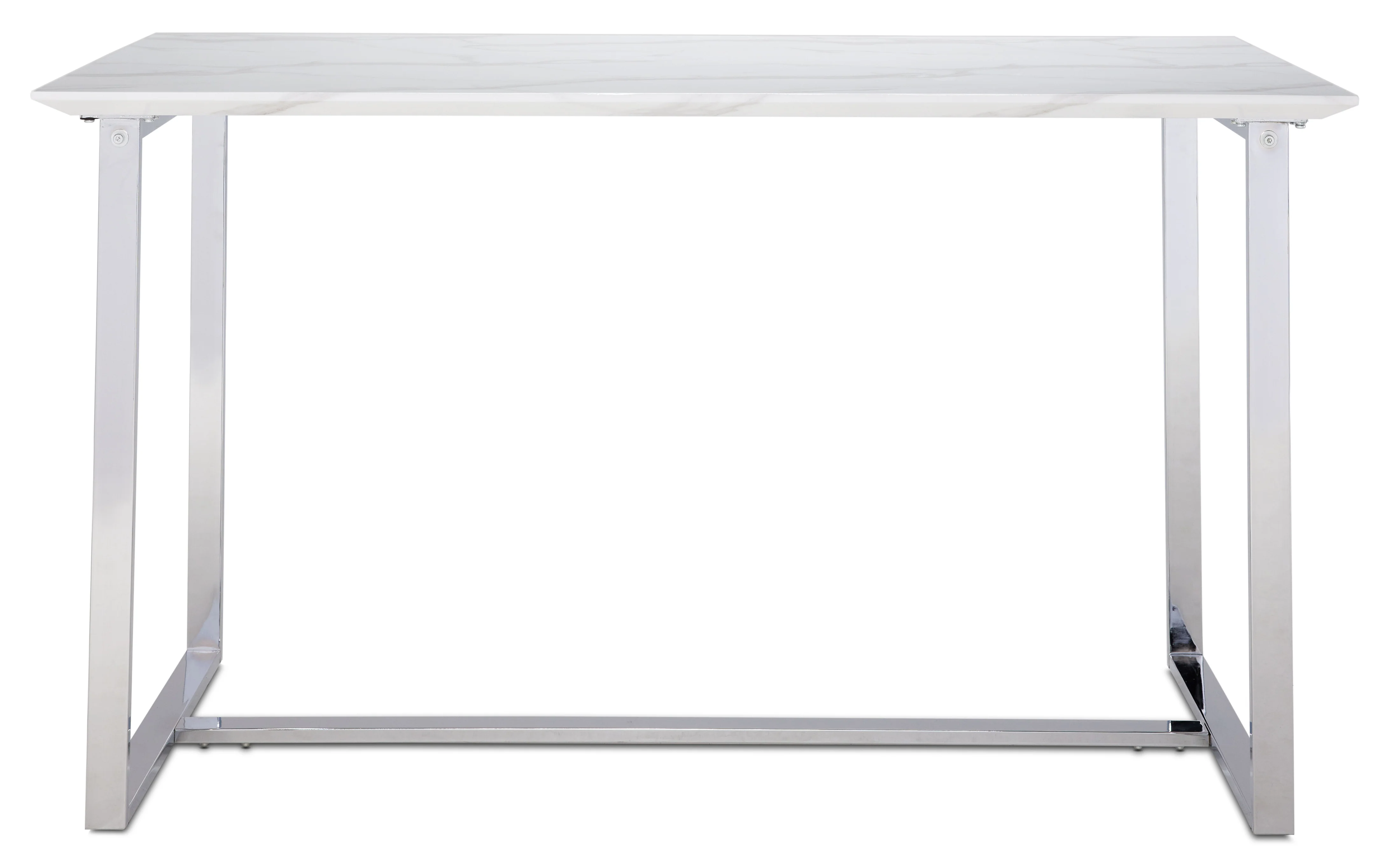 Skyline Counter Height Table - Faux Marble, White - Image 2