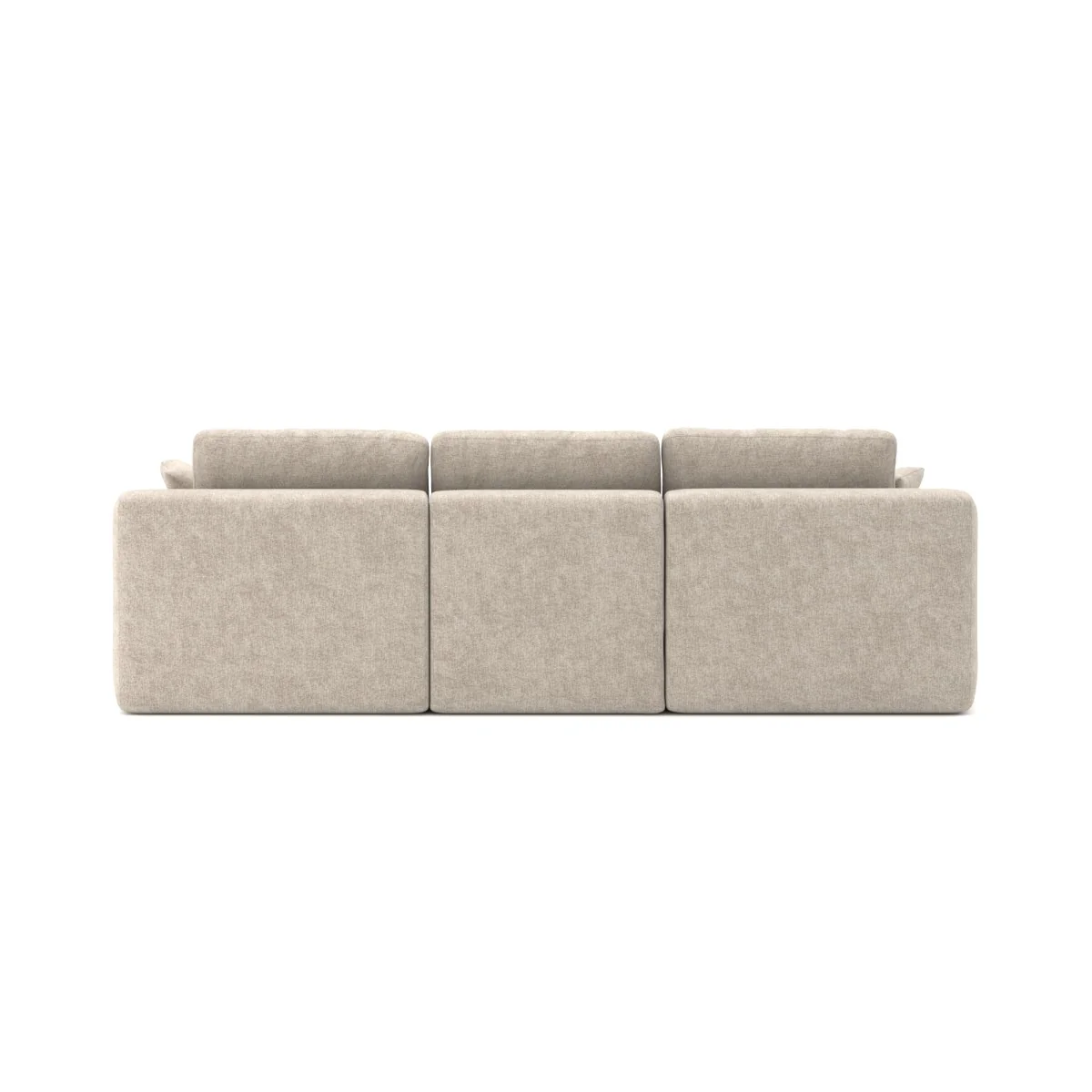 Soho All Foam Sectional - Beige - Image 5