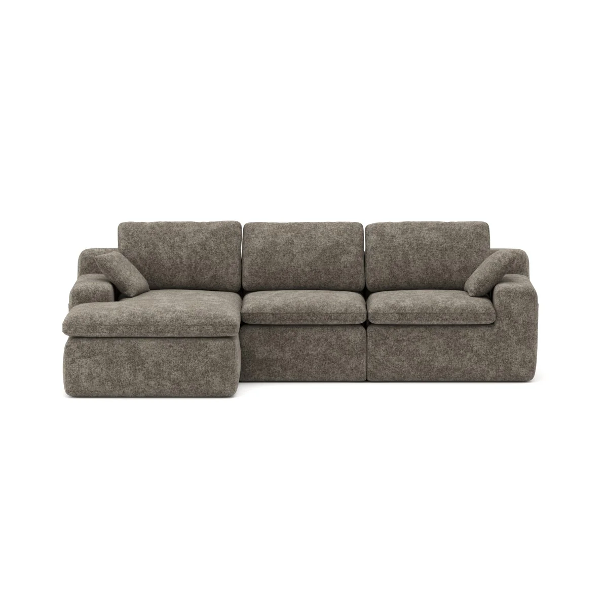 Soho All Foam Sectional - Brown - Image 2