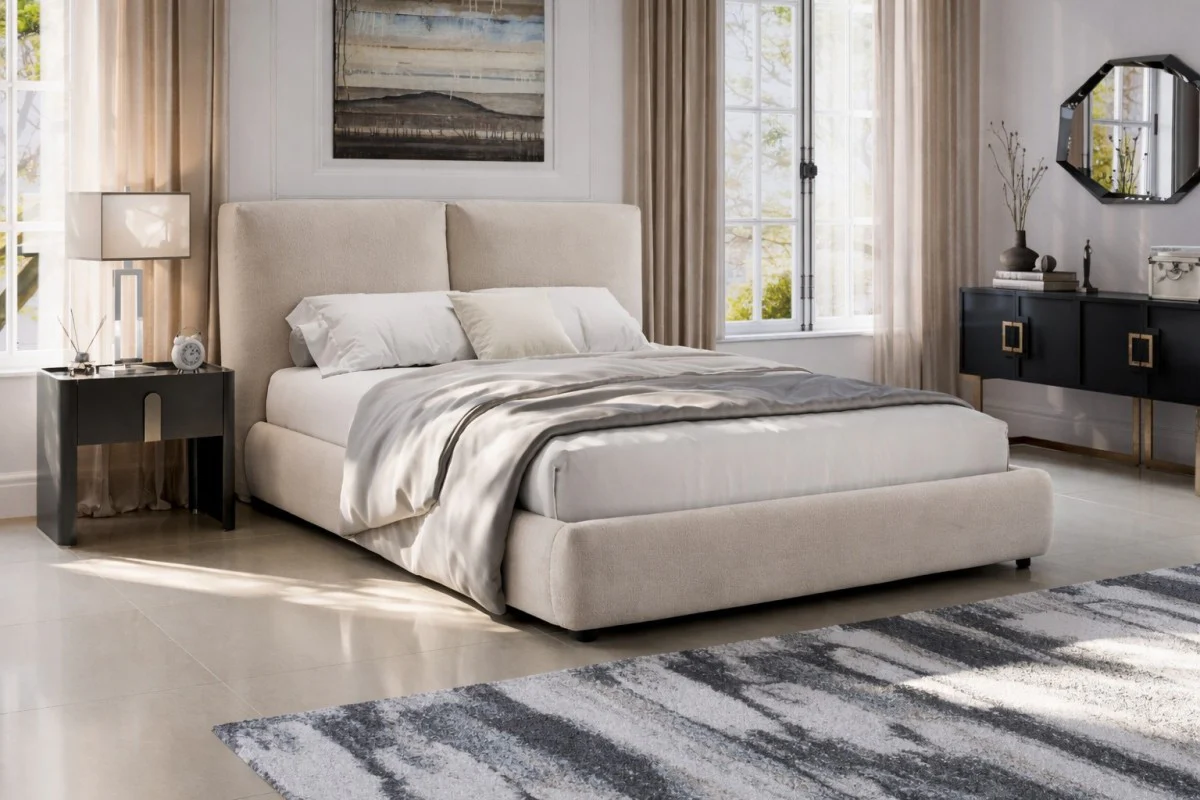 Soleil King Bed - Beige - Image 9