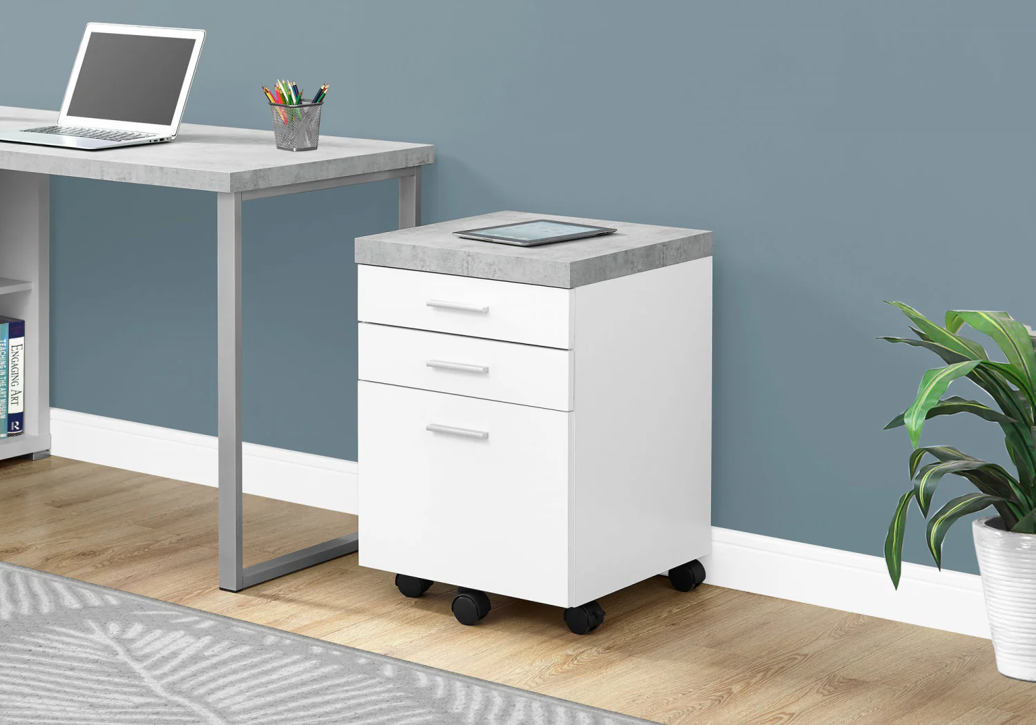 Solvi Filing Cabinet - White - Image 2