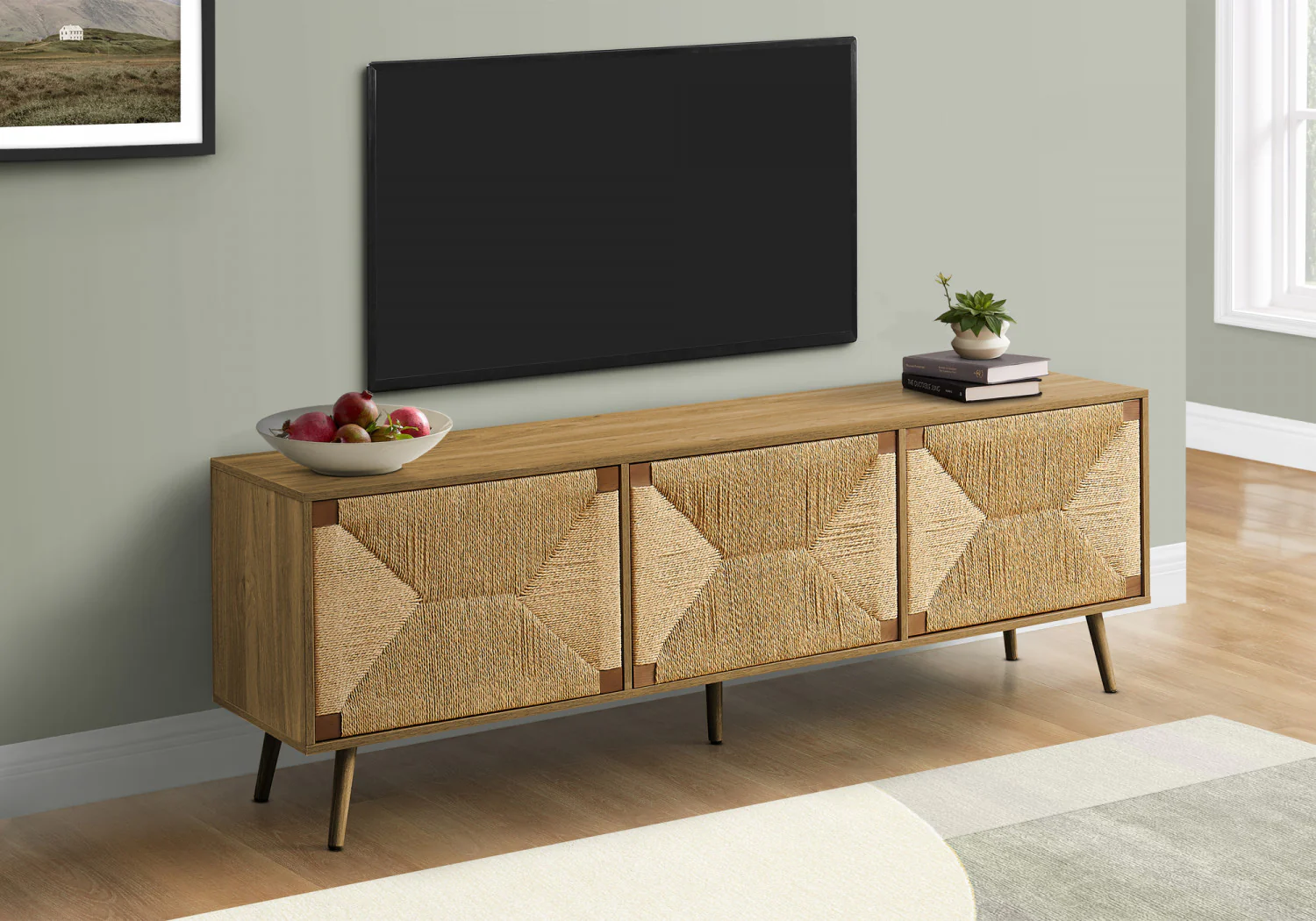 Sonnet 71" TV Stand - Walnut - Image 2