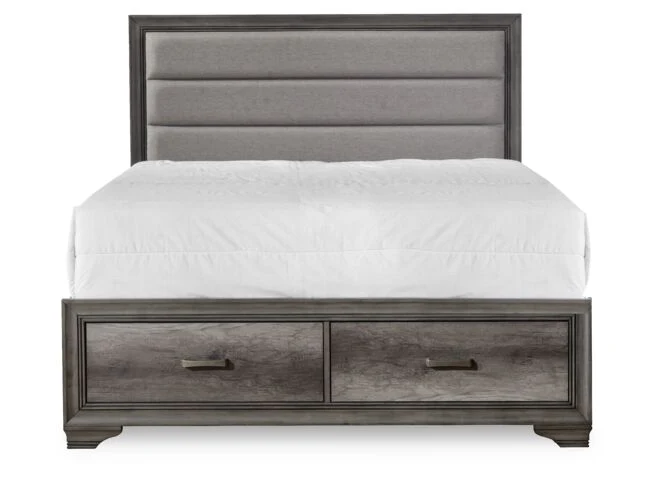 Sophie 3-Piece Queen Storage Bed - Weathered Grey - Image 3
