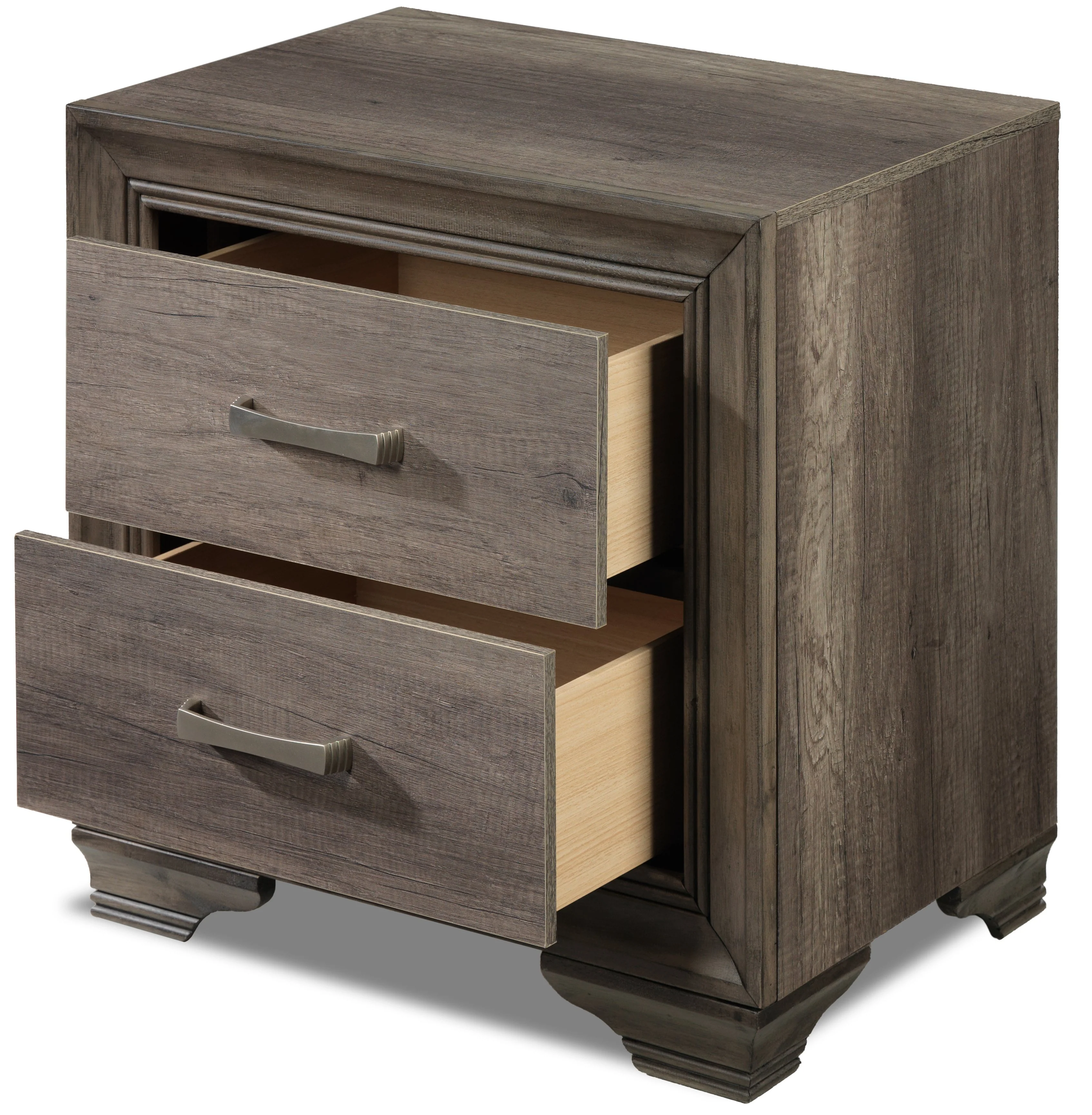 Sophie 6- Piece Full Bedroom Package - Weathered Grey - Image 9