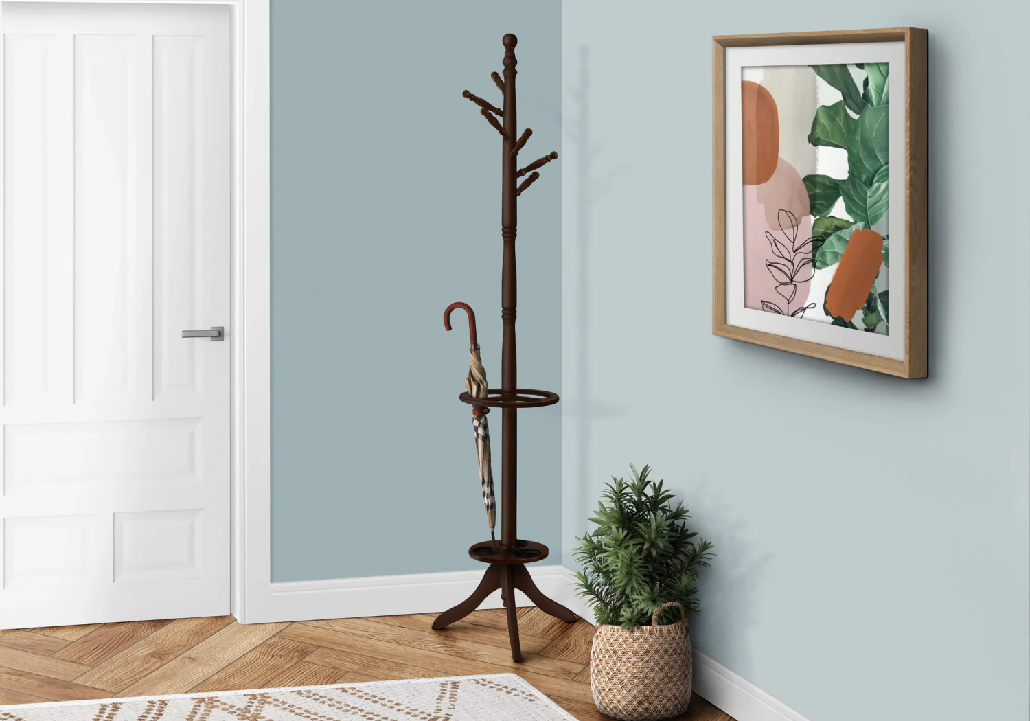 Sorell Coat Rack - Dark Brown - Image 2