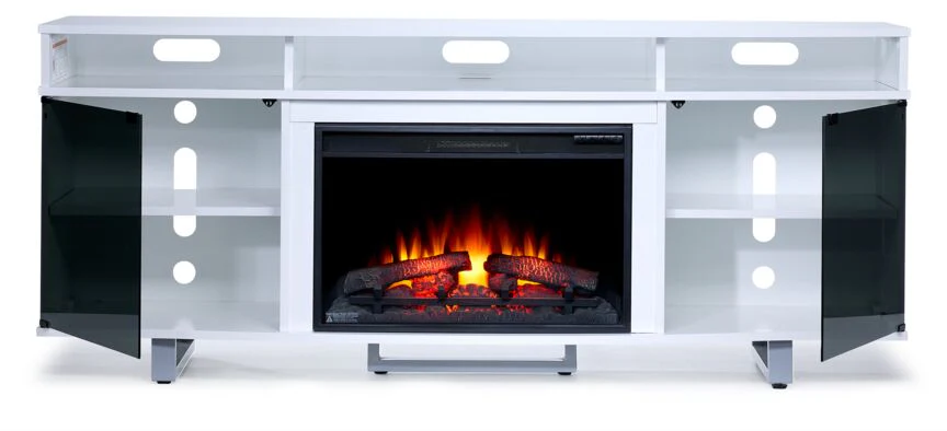 Sorenson 72" Fireplace TV Stand - White - Image 4