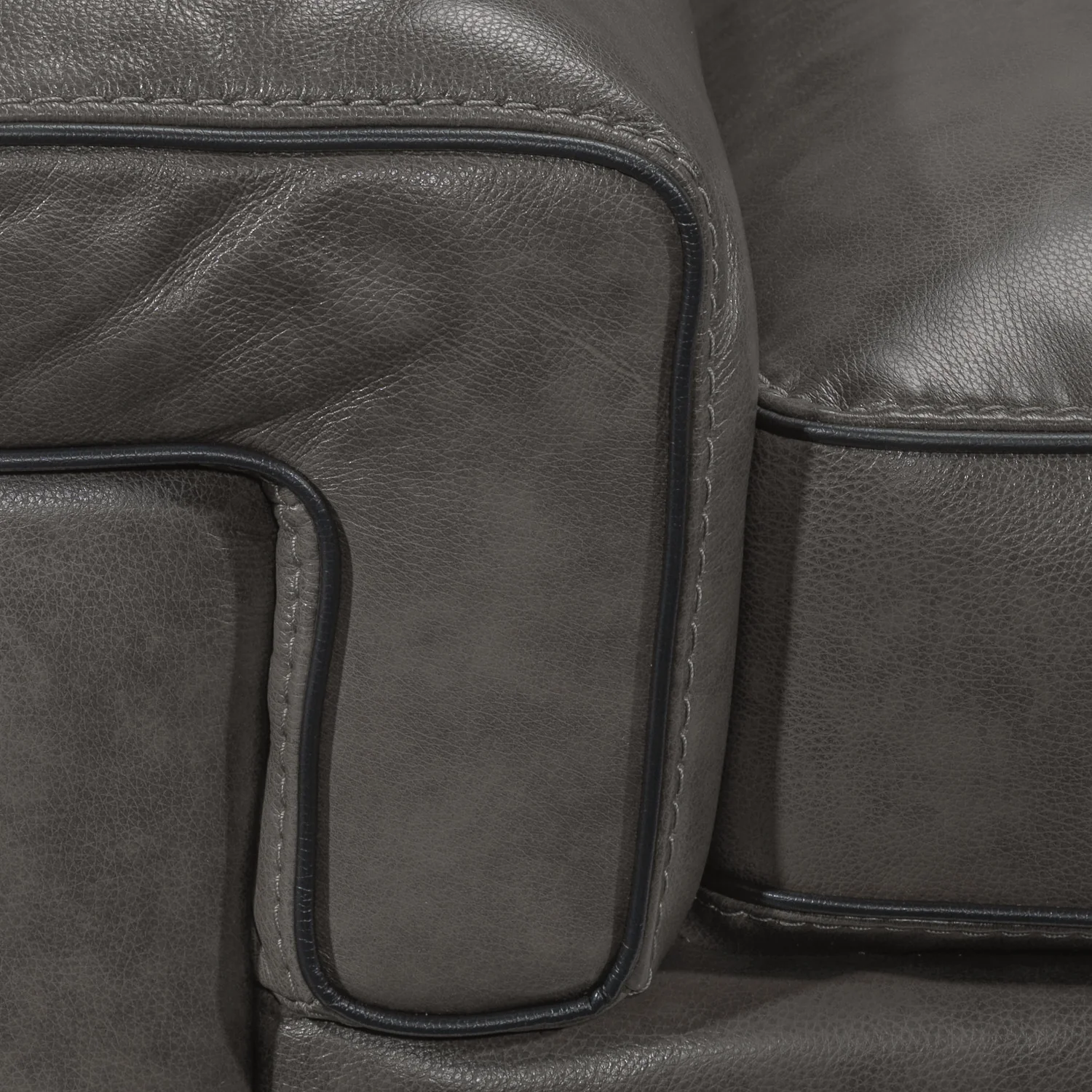 Stampede Leather Chair - Charcoal - Image 4
