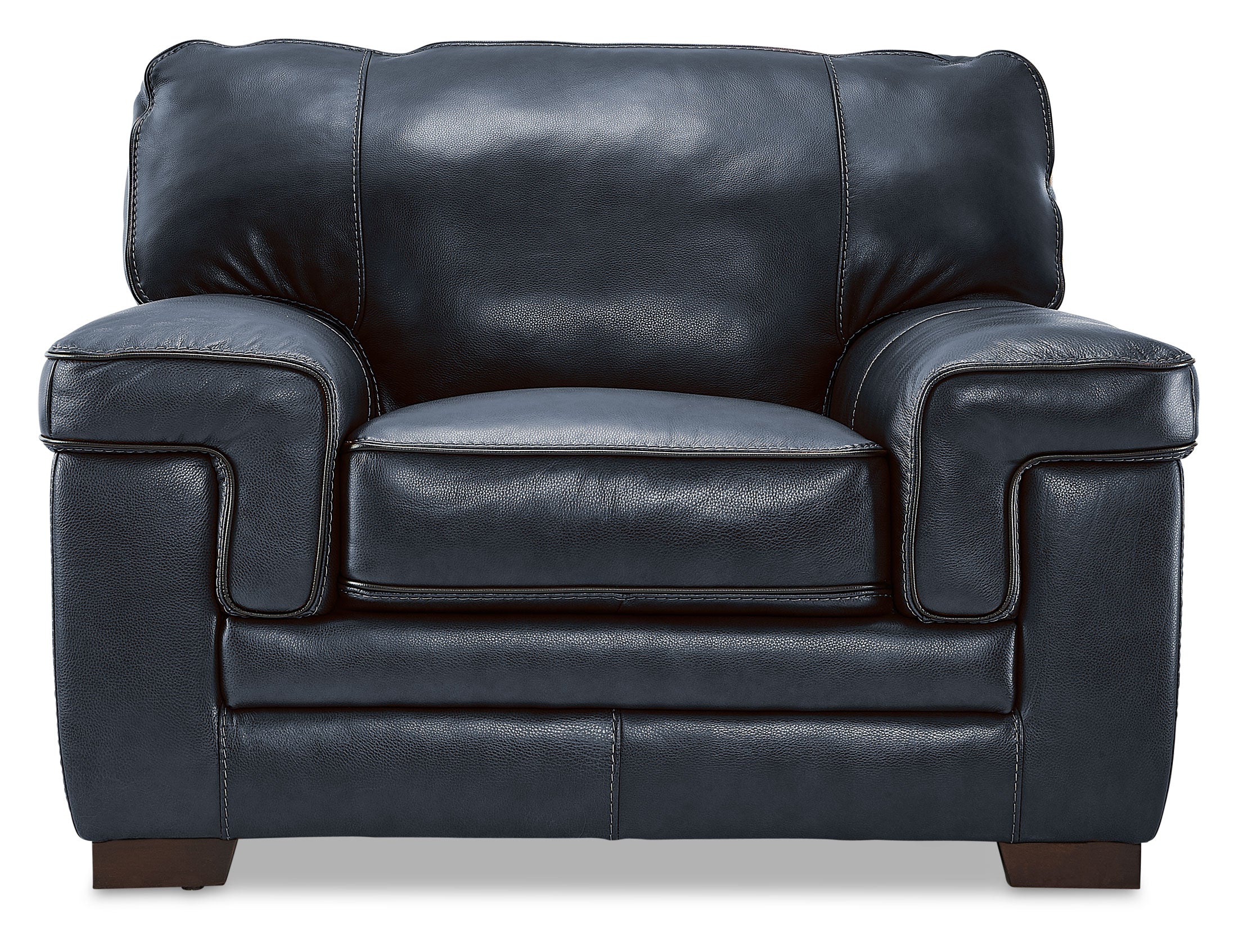 Stampede Leather Chair - Cobalt - Image 2