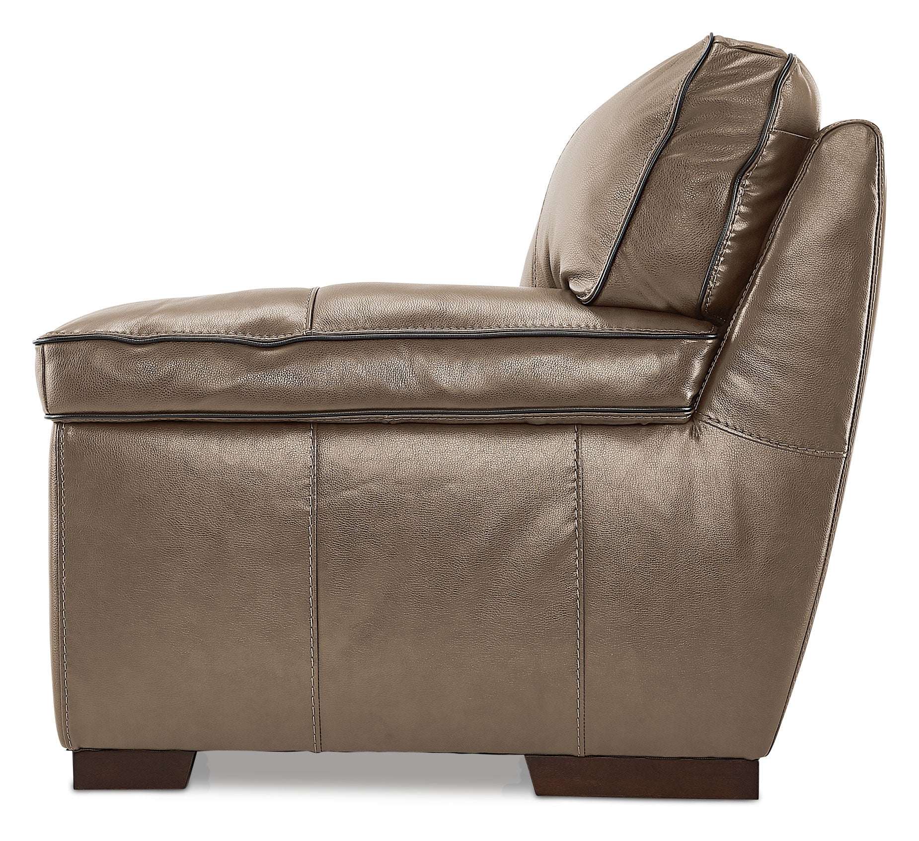 Stampede Leather Loveseat - Buff - Image 4