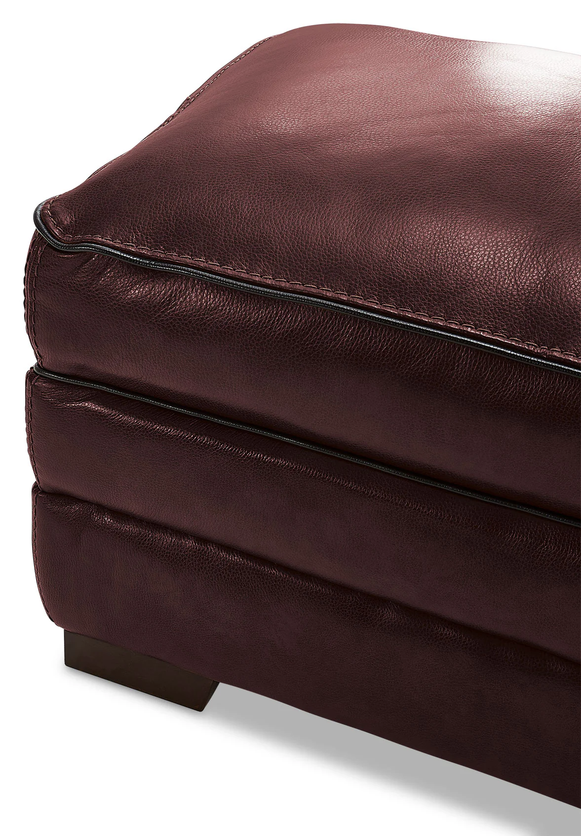 Stampede Leather Ottoman - Salsa - Image 3