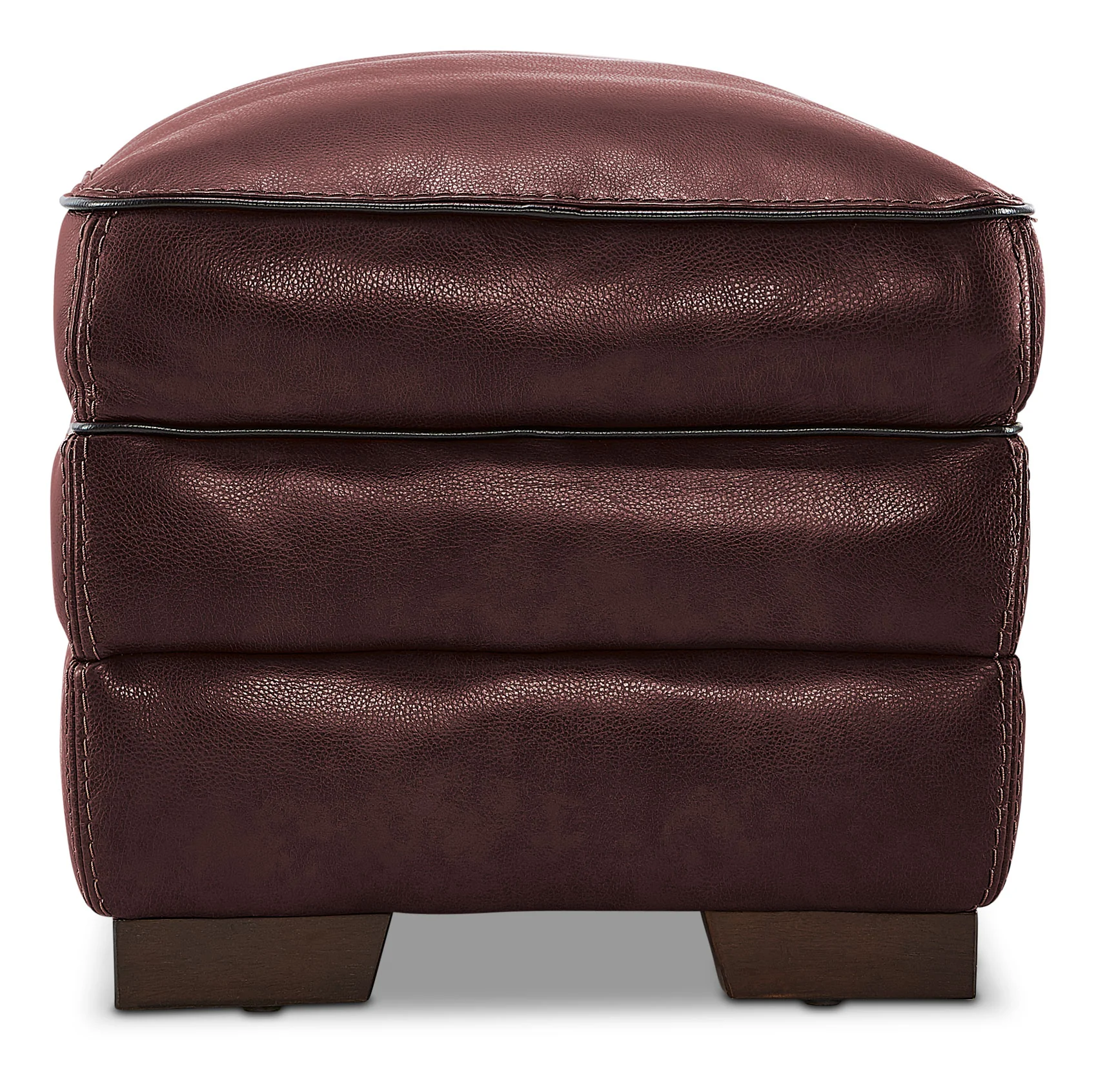 Stampede Leather Ottoman - Salsa - Image 5