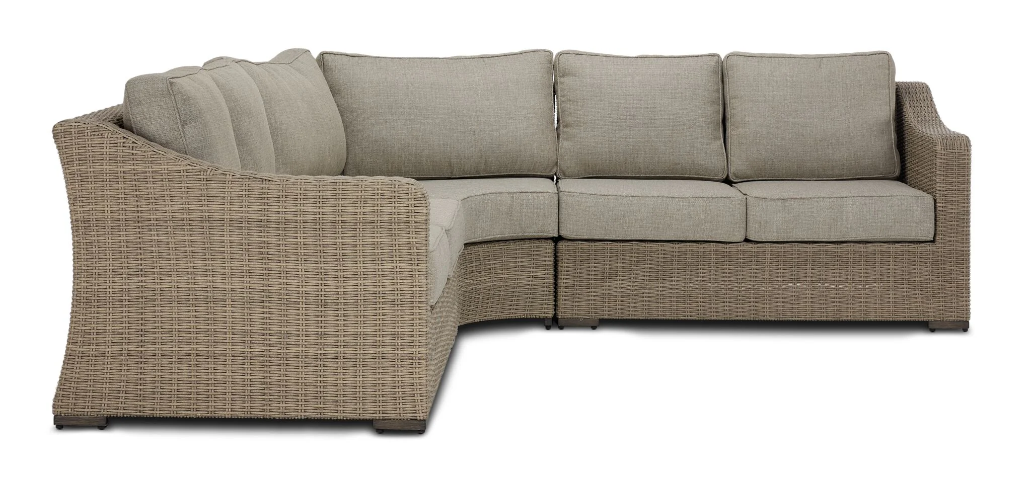 Staten Island Outdoor 3-Piece Sectional - Grey - Image 3