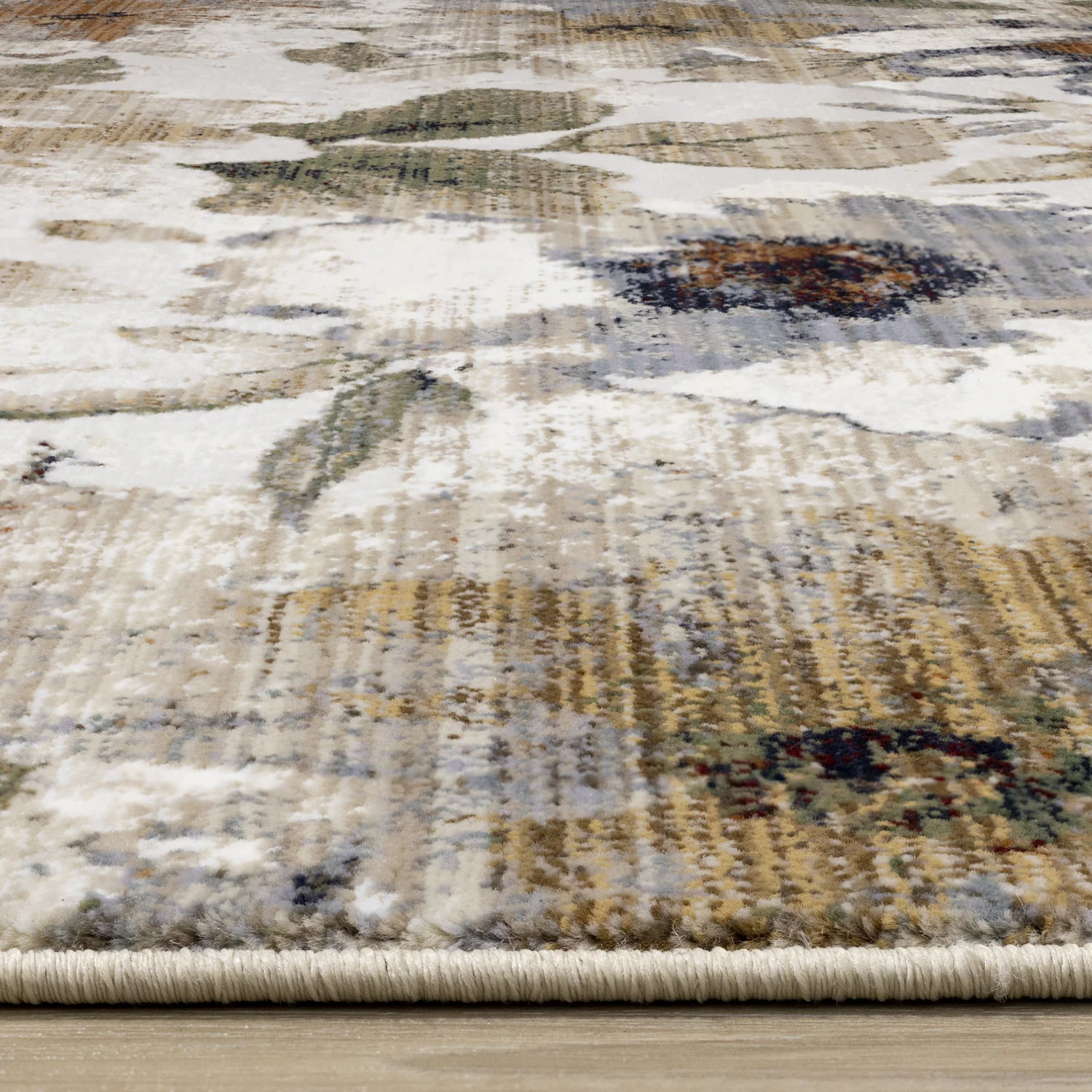 Sterling Contemporary Floral Area Rug - 5' X 8' - Cream/Green/Rust - Image 5
