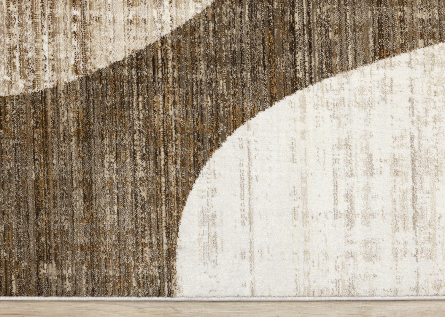 Sterling Modern Teardrop Area Rug - 8' X 11' - Brown/Cream - Image 9