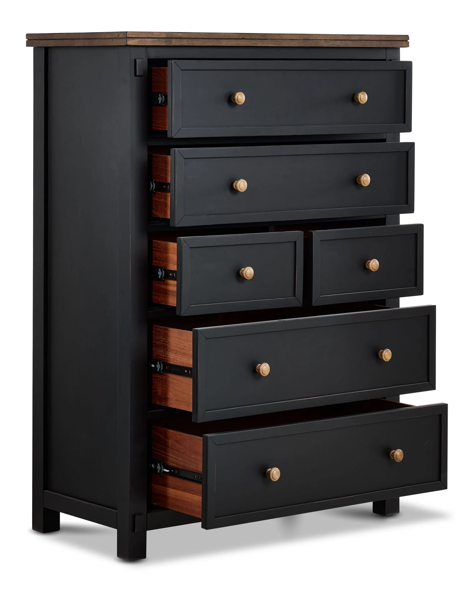 Stormy Ridge 6-Drawer Chest - Slate Black, Chicory - Image 3